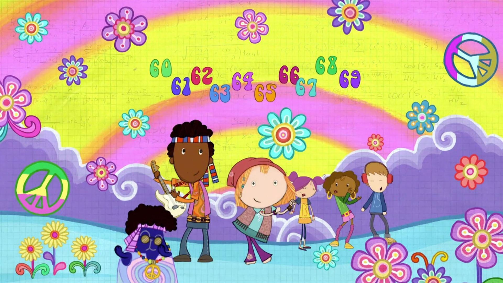 Peg, Cat, Ramone, and Peg's grandparents sing a groovy tune all about the sixties!