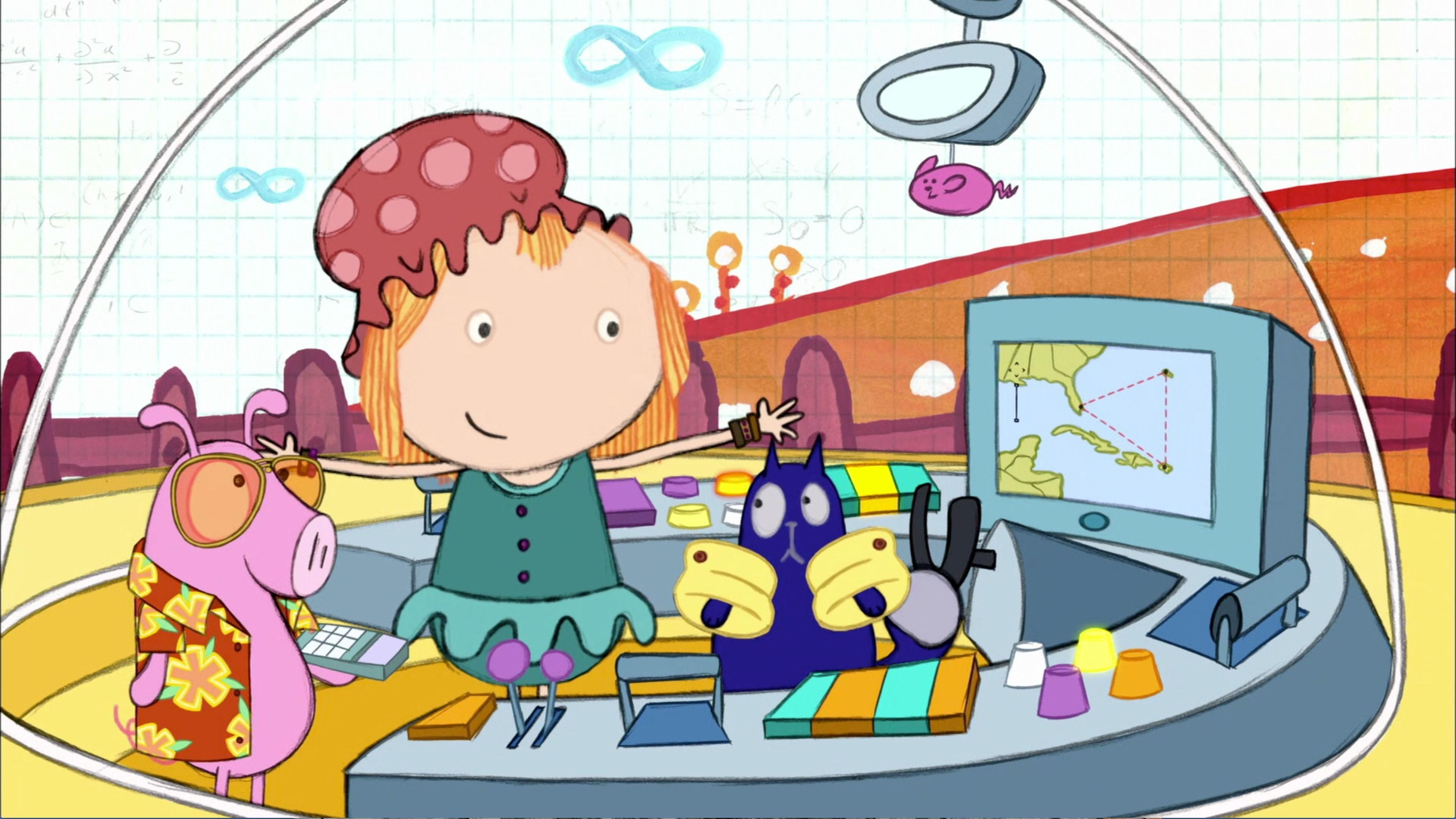 Peg, Cat and The Pig can't agree on where they should go for their vacation.