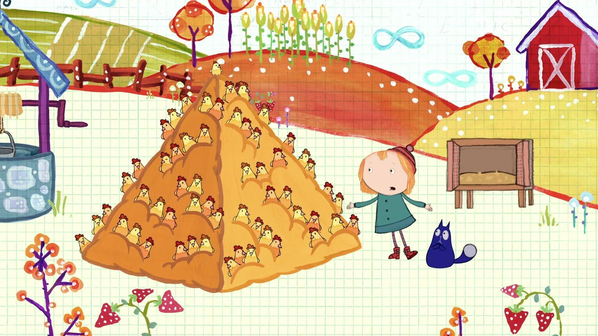Peg and Cat put together a puzzle while singing their puzzle song!