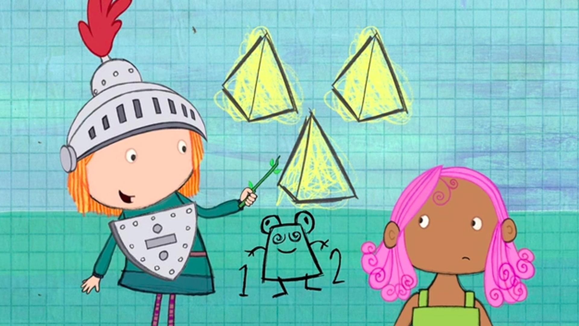 Peg and Cat help a mermaid find her lost golden pyramids.