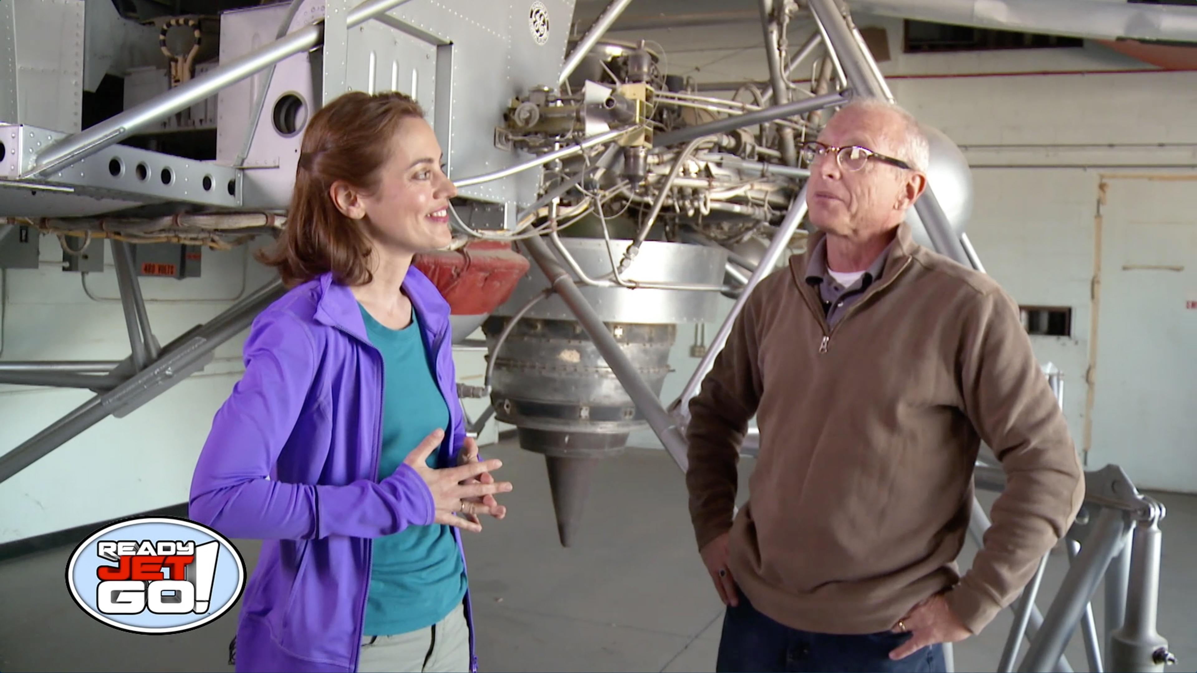 Amy Mainzer meets with the historian at NASA's Armstrong flight research center.
