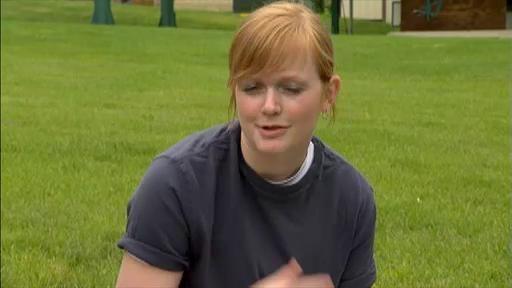 The SciGirls meet with Mallor, a Geographic Information Systems (GIS) specialist.