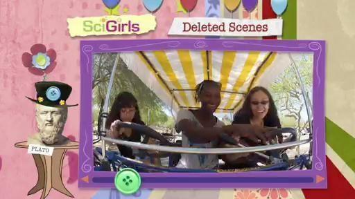 The SciGirls take a break with no brakes, hopping in a 4-wheeled bike for a wild ride!