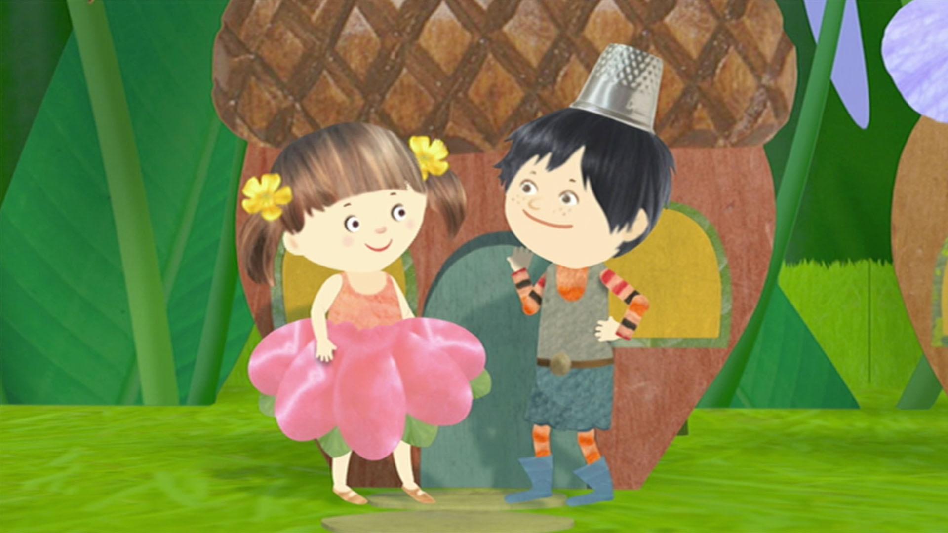 The Super Readers shrink down to the size of ants to help Thumbelina find her brother.