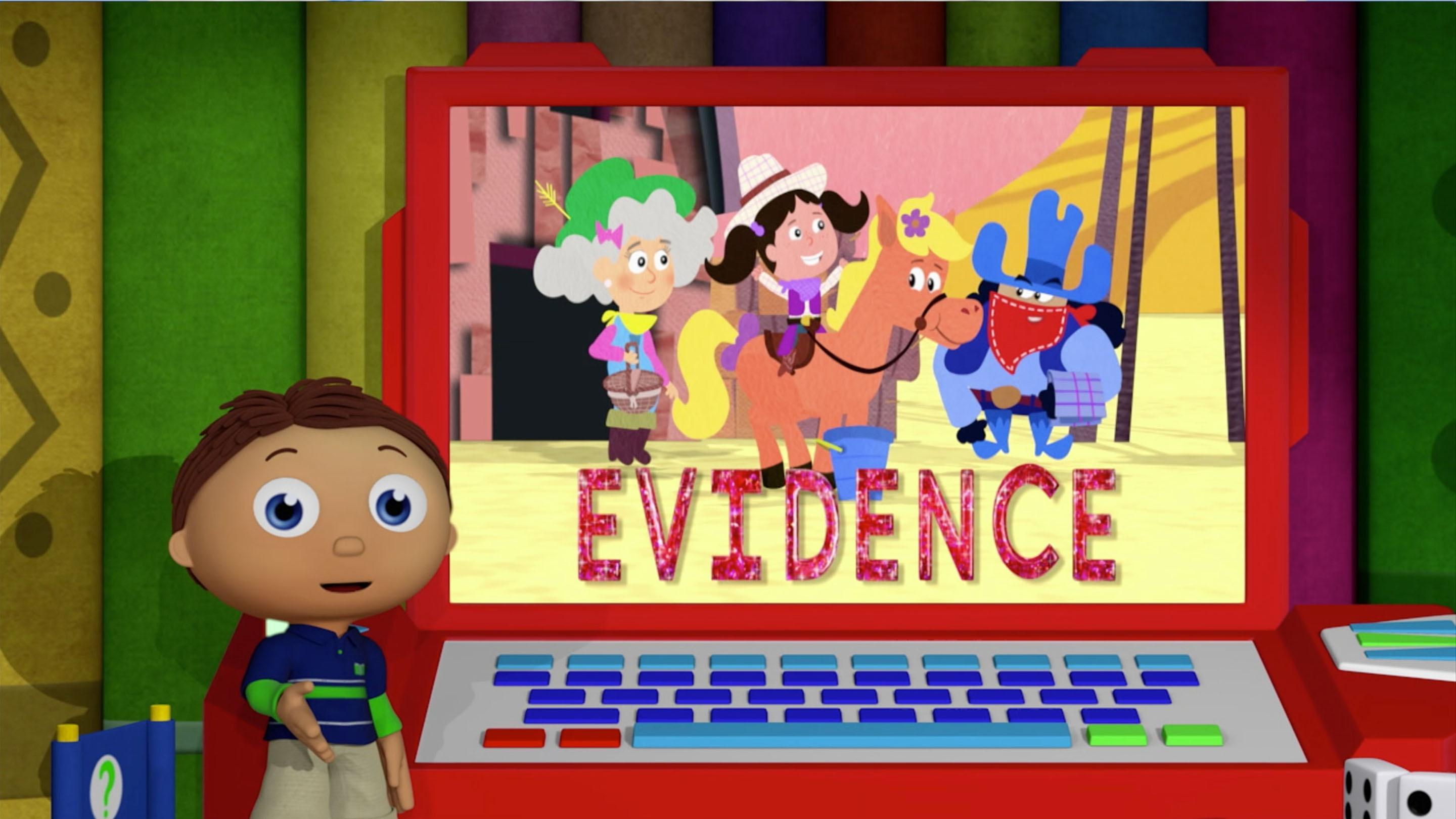 Whyatt looks for evidence that might help him figure out who took his board game.