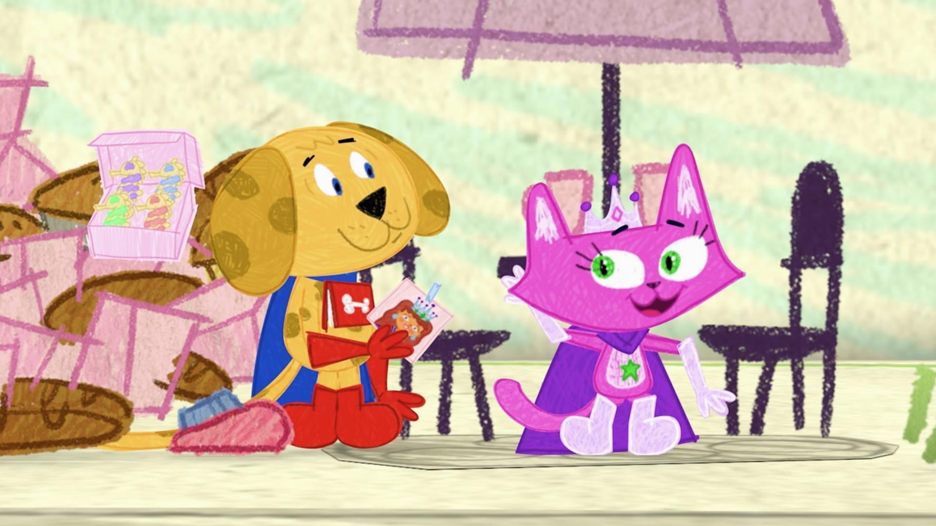 Whyatt can't wait to show his friends his new comic book, the Pet Pack.