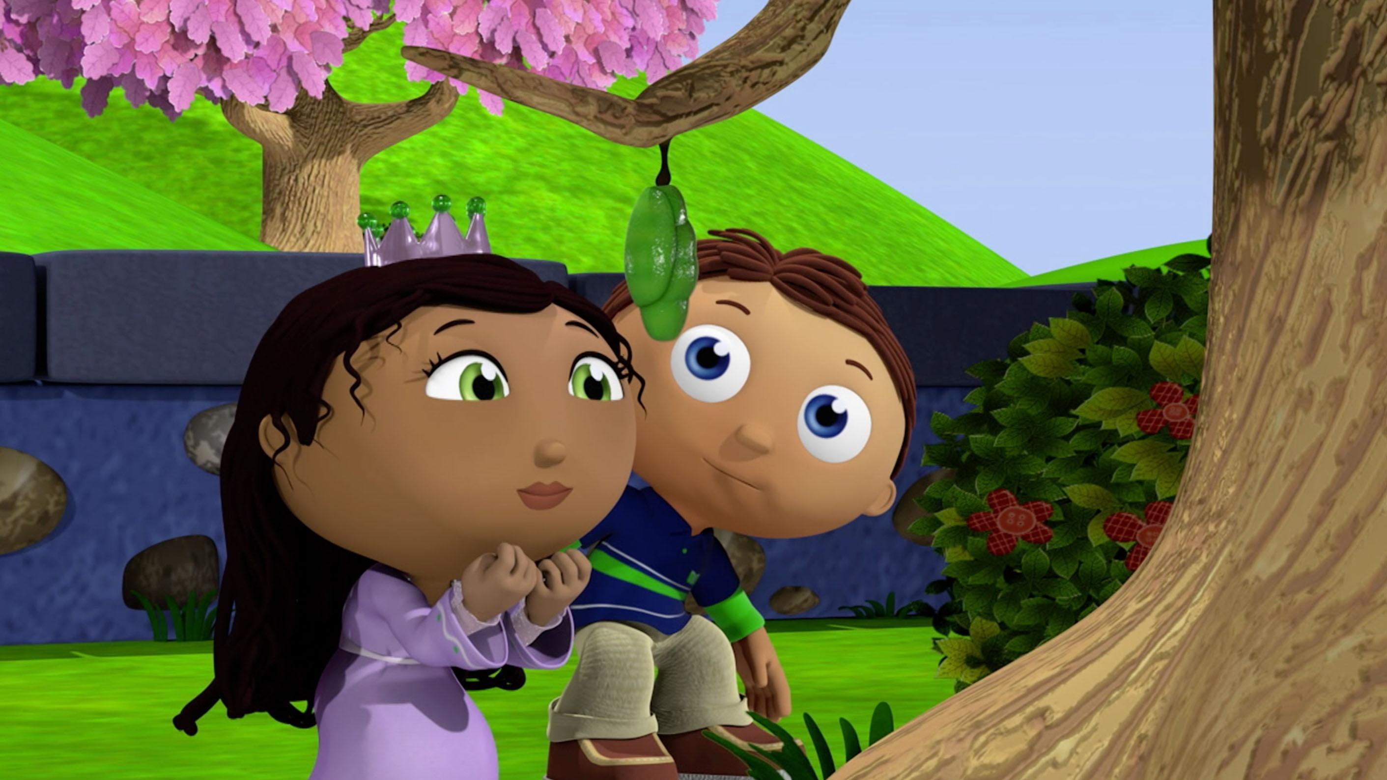 Princess Pea has found a cocoon in her yard!