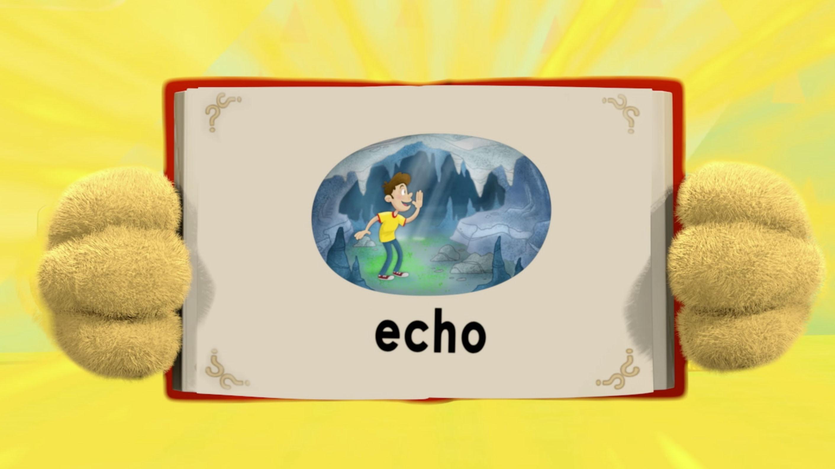 Woofster explains what 'echo' means.