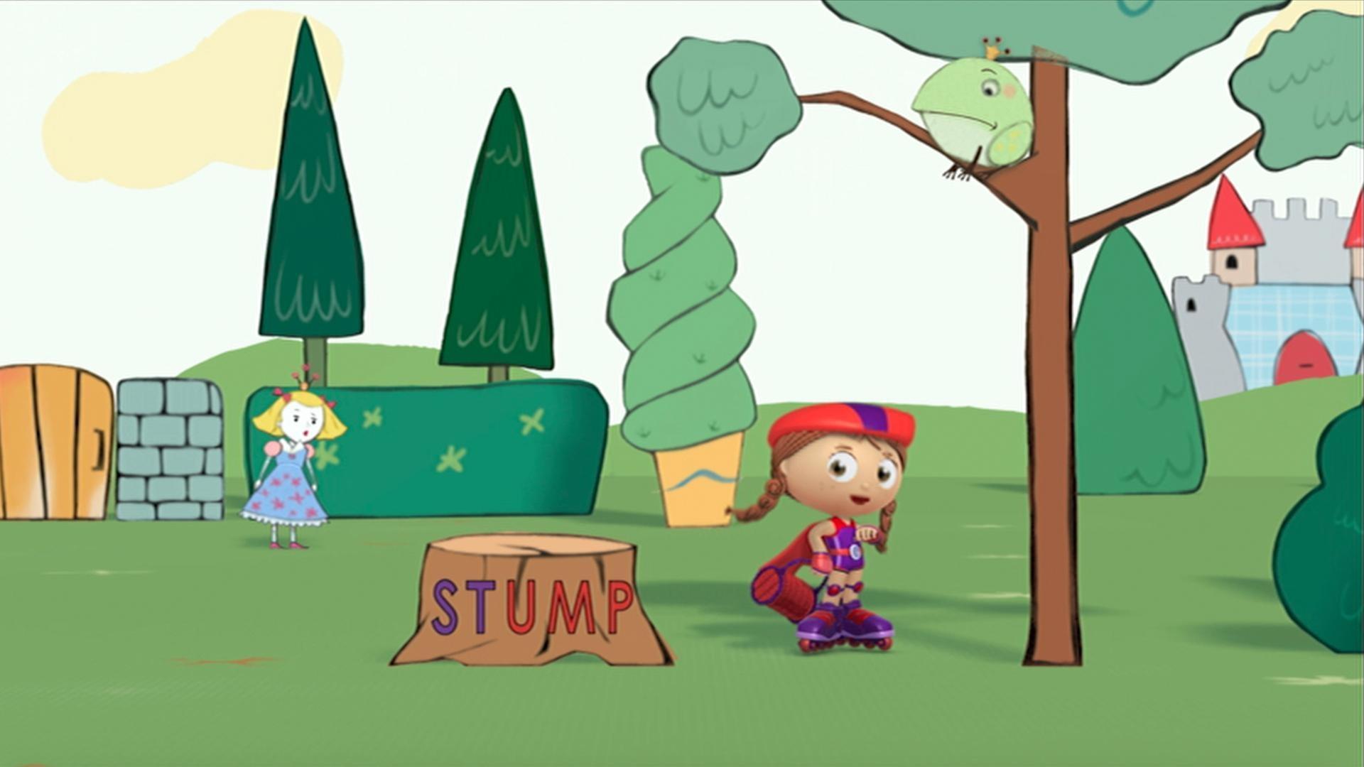 Wonder Red saves Frog from being stuck in a tree!