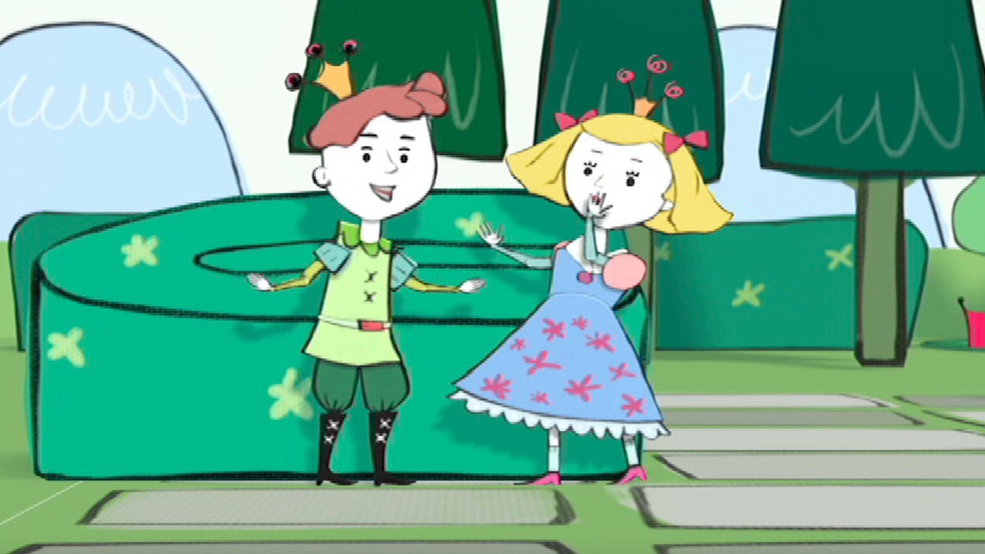 Princess Pesto turns the Prince back into a frog.