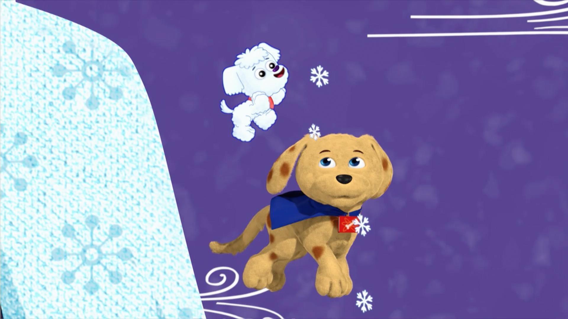 Super Why changes the story so Woofster can rescue the puppy from the volcano.