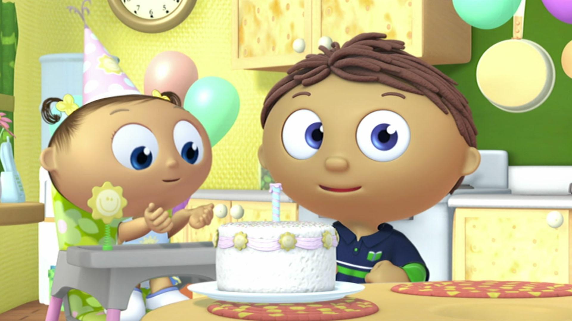 Whyatt wants to make a carrot applesauce cake for baby Joy's birthday.