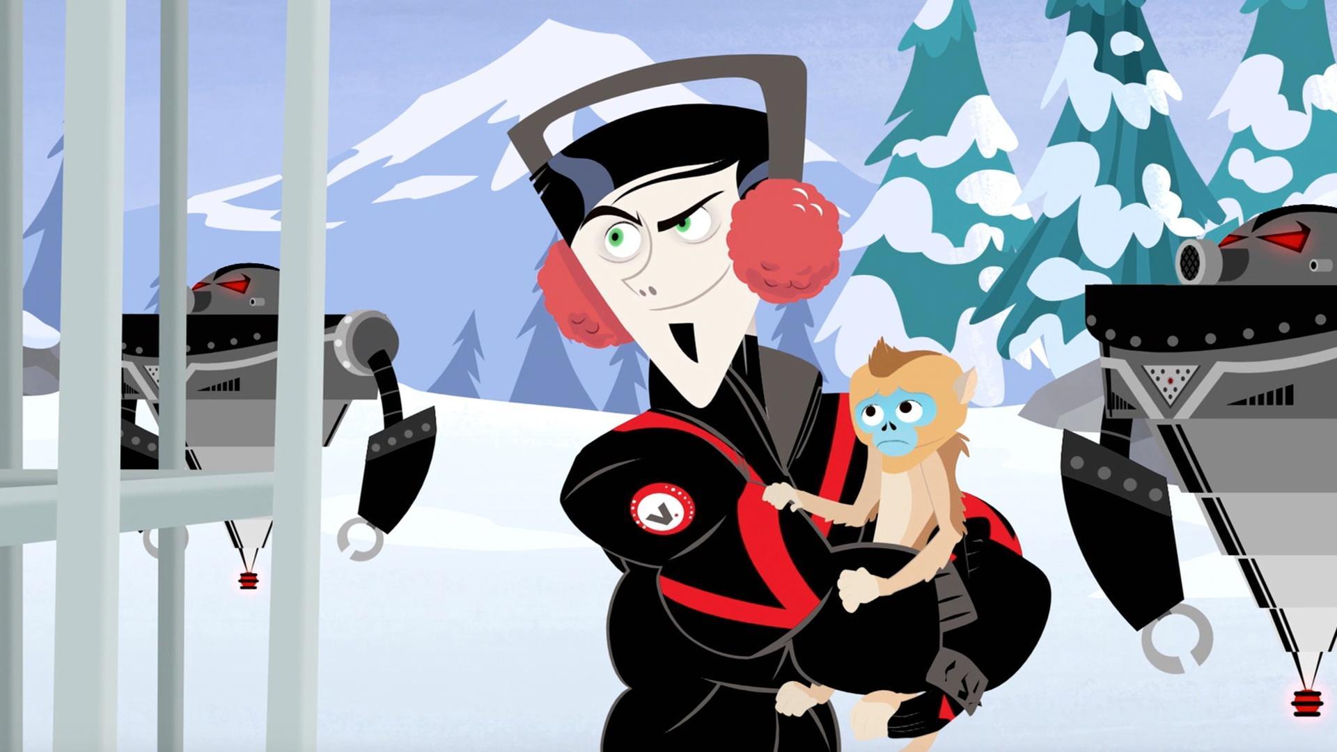 Zach captures a baby golden snub-nosed monkey and Martin in his giant monkey power suit.