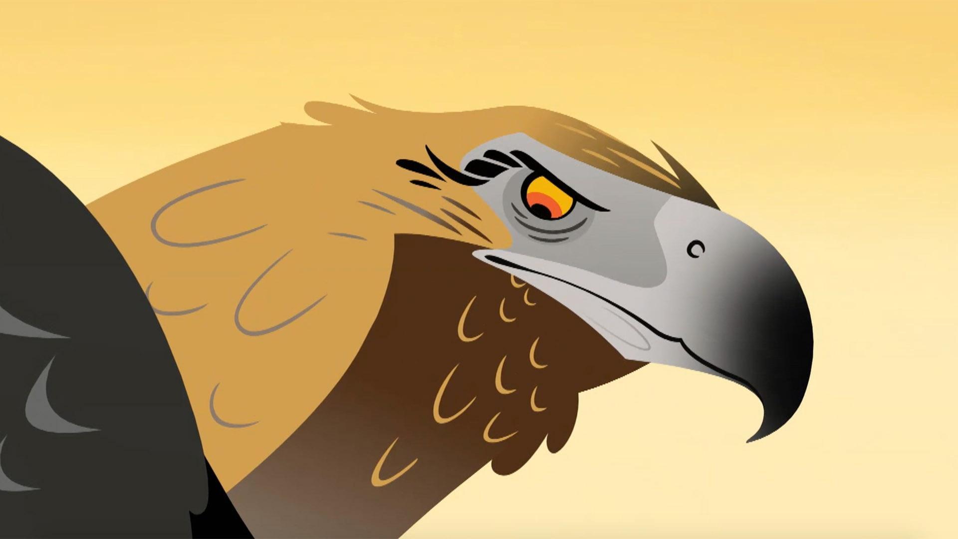 An eagle swoops down on the kangaroos and threatens both their and the brothers' safety