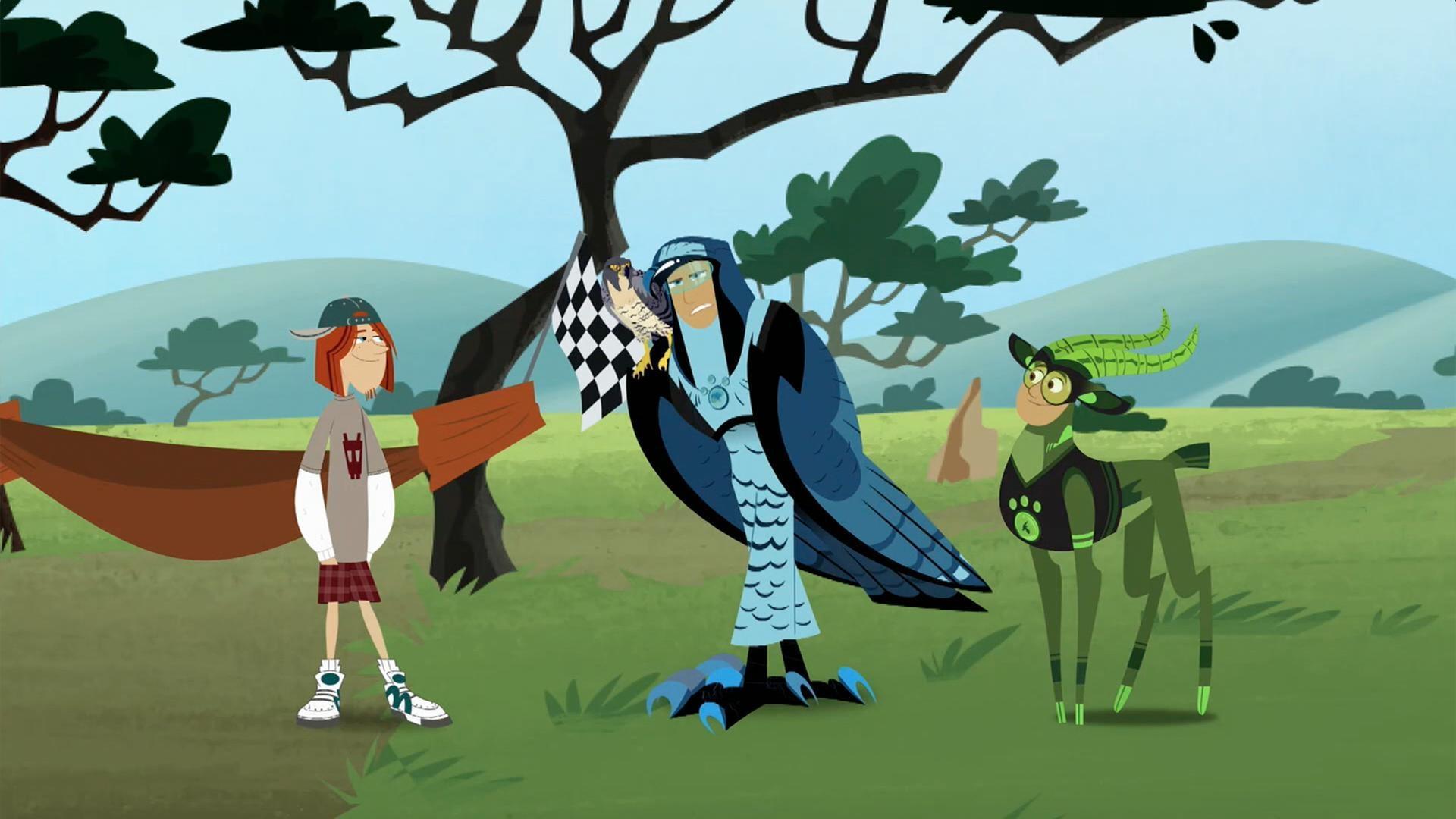 Martin activates his peregrine falcon suit to find a lost cheetah cub.