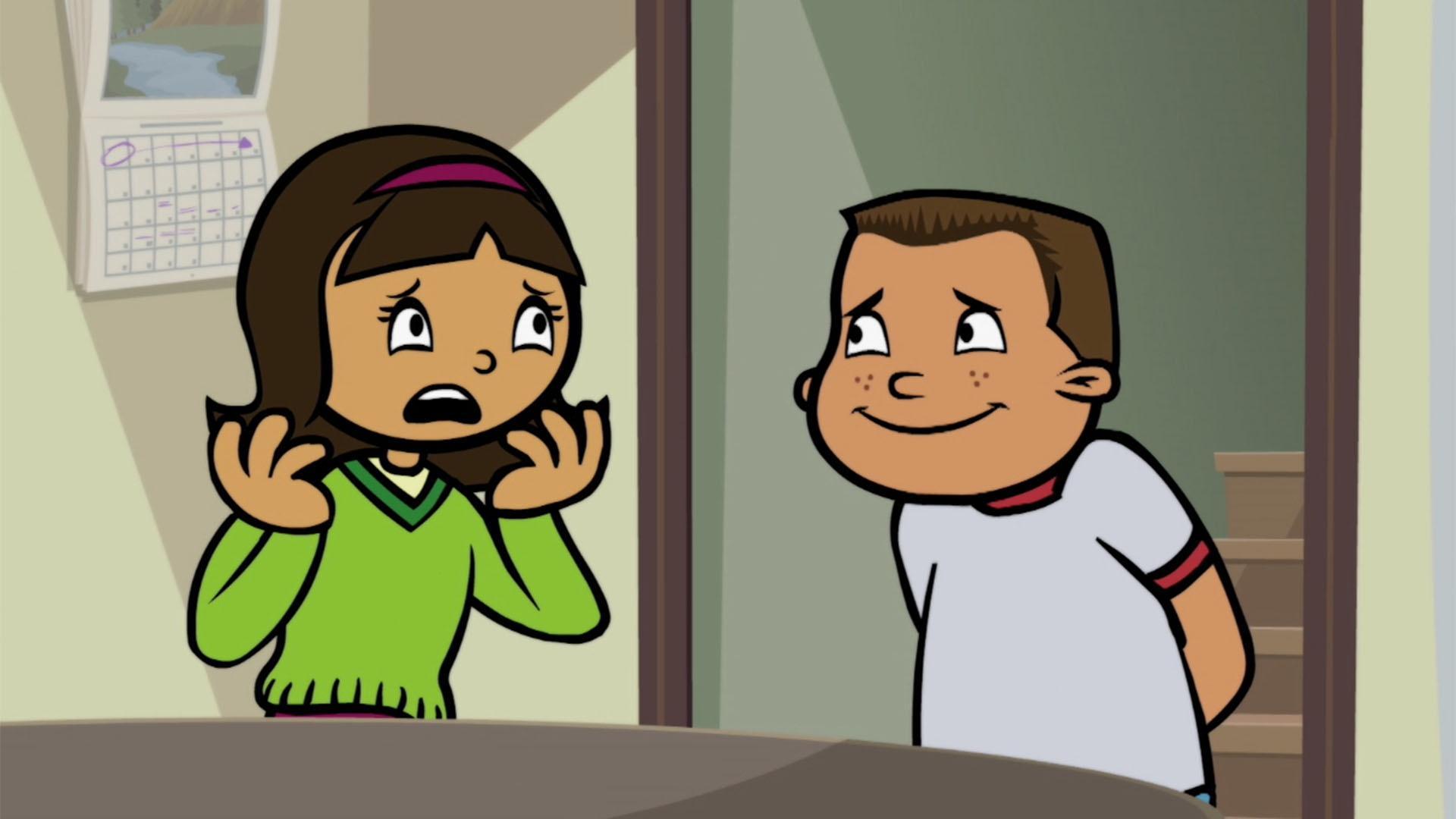 Becky and TJ's competitive spirit gets a little out of hand.