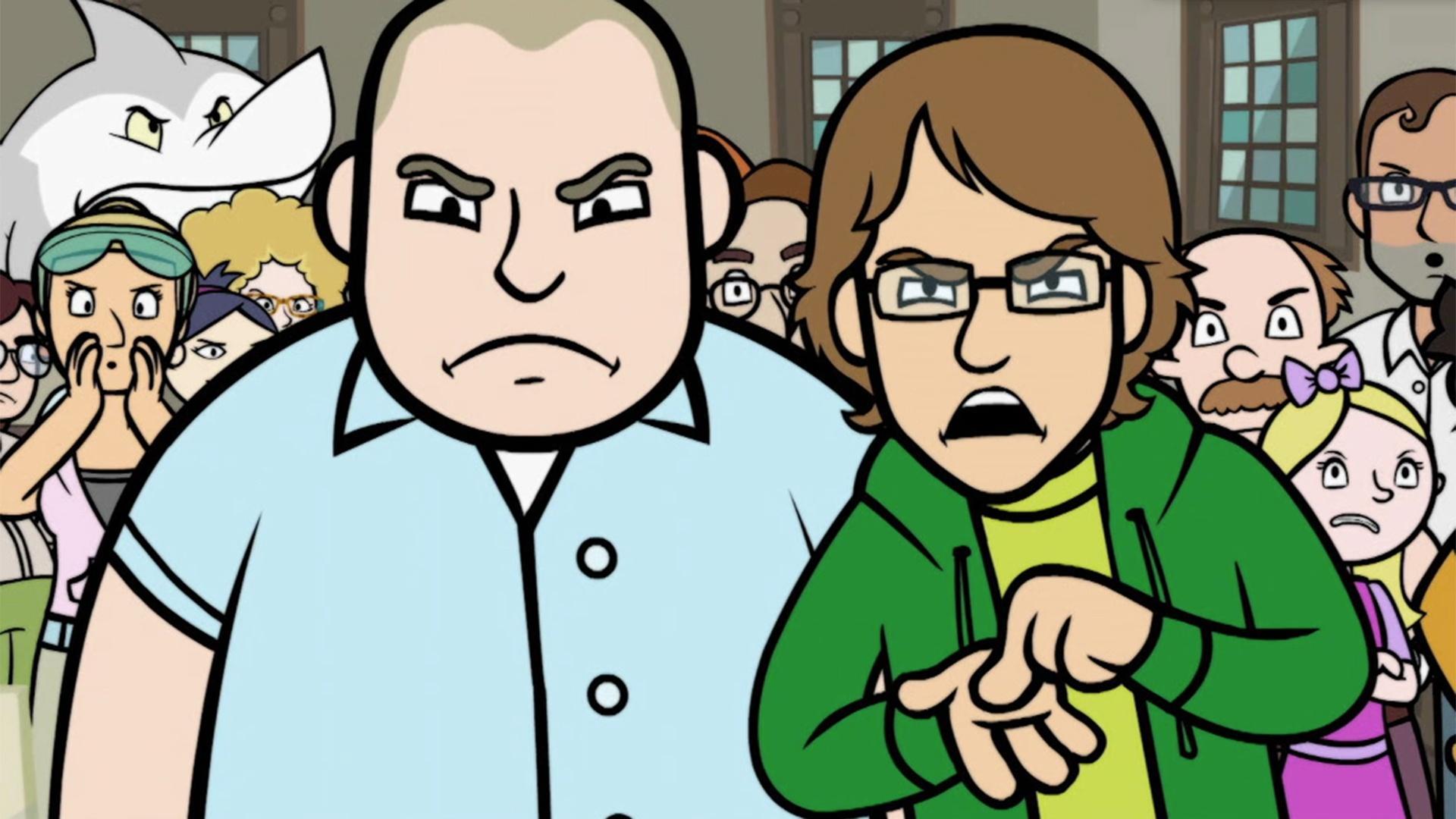 Customers are pestering the bank teller, but what does "pestering" even mean?
