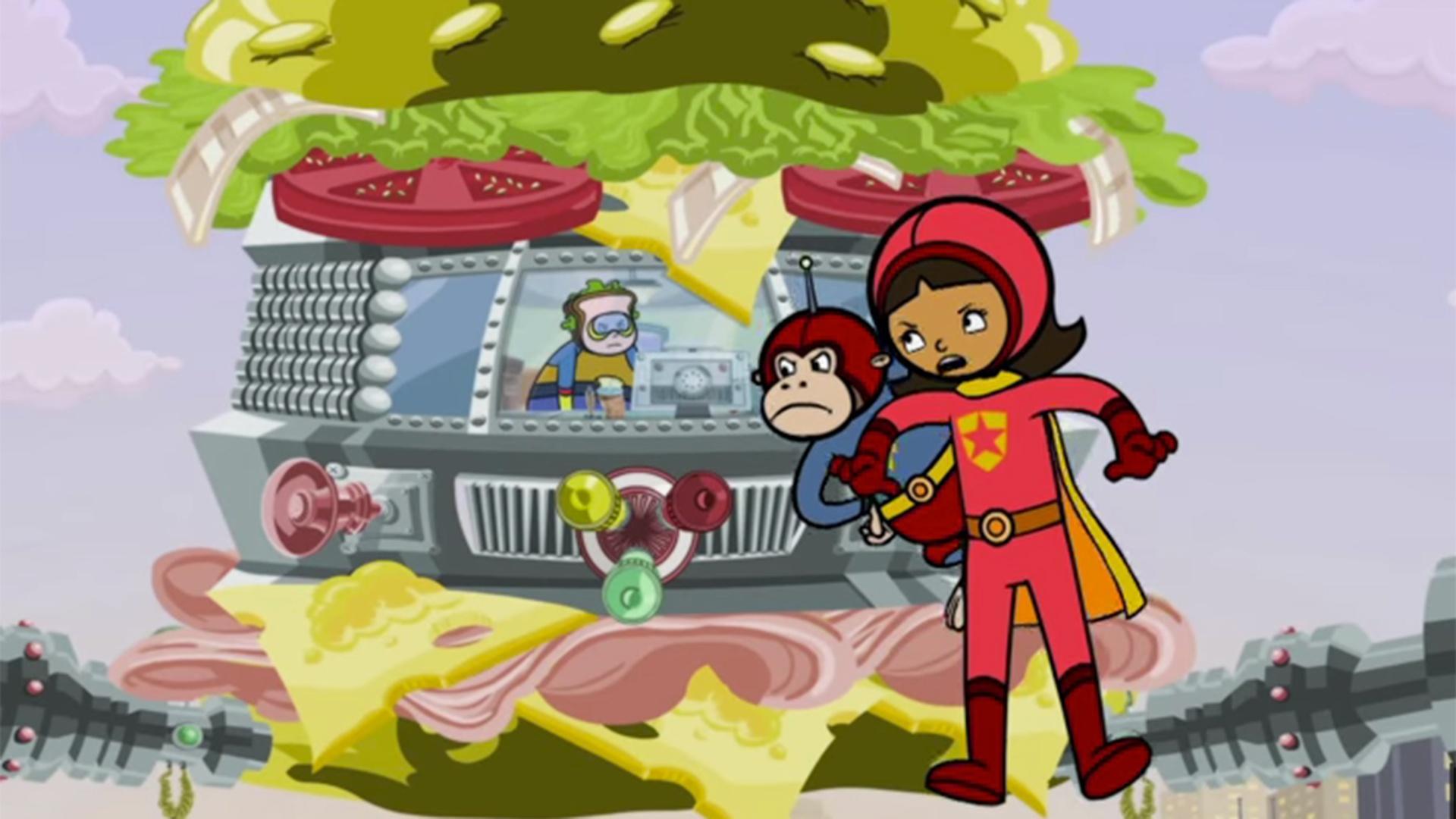 WordGirl explains to Chuck what "tranquil" means.