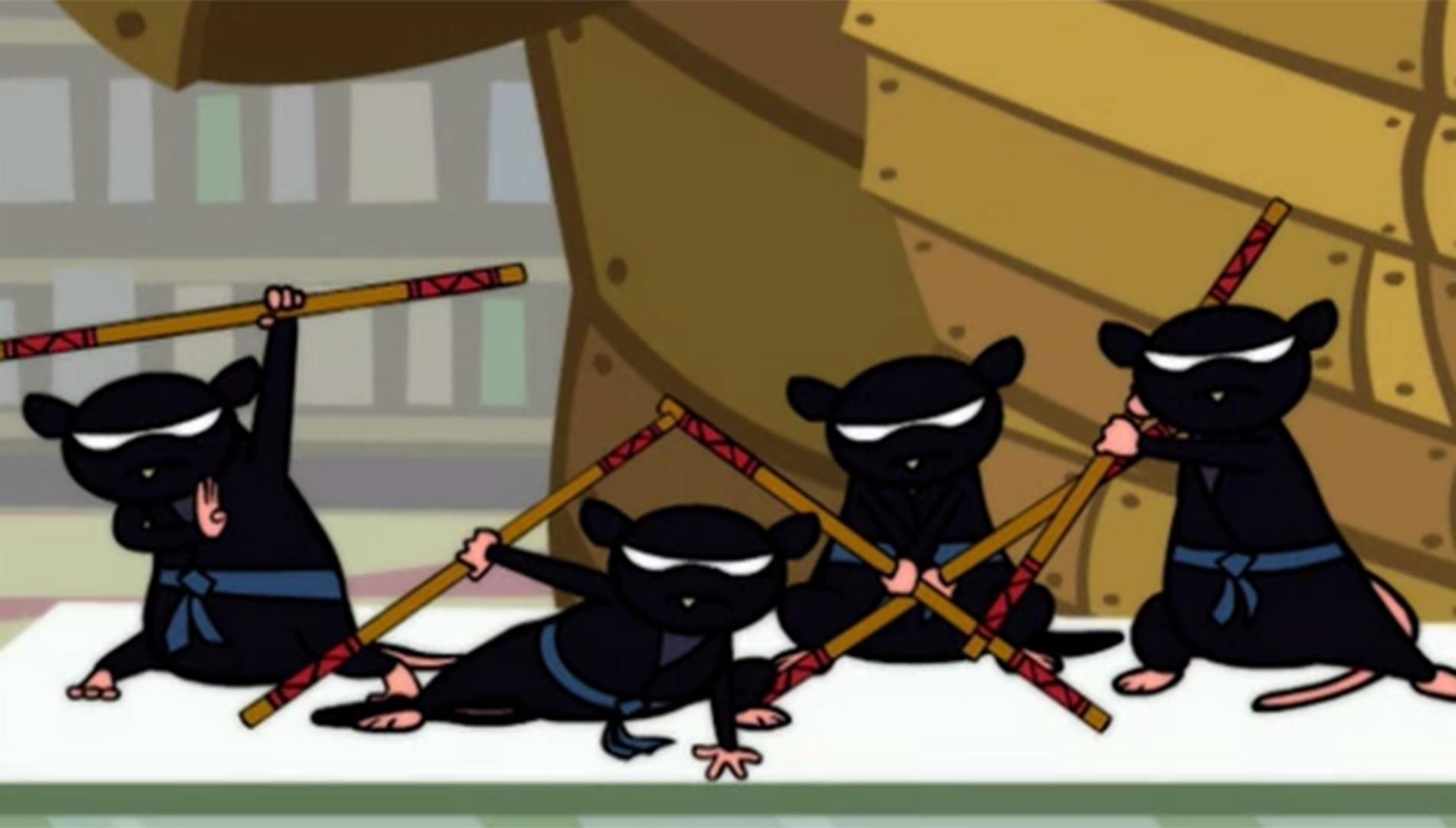 WordGirl and Dr. Two Brains team up to defeat the karate mice.