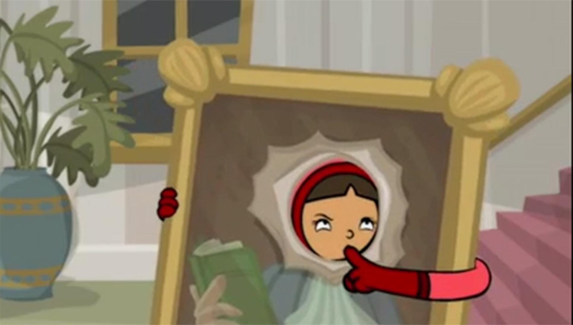 WordGirl and Captain Huggy Face wear disguises.
