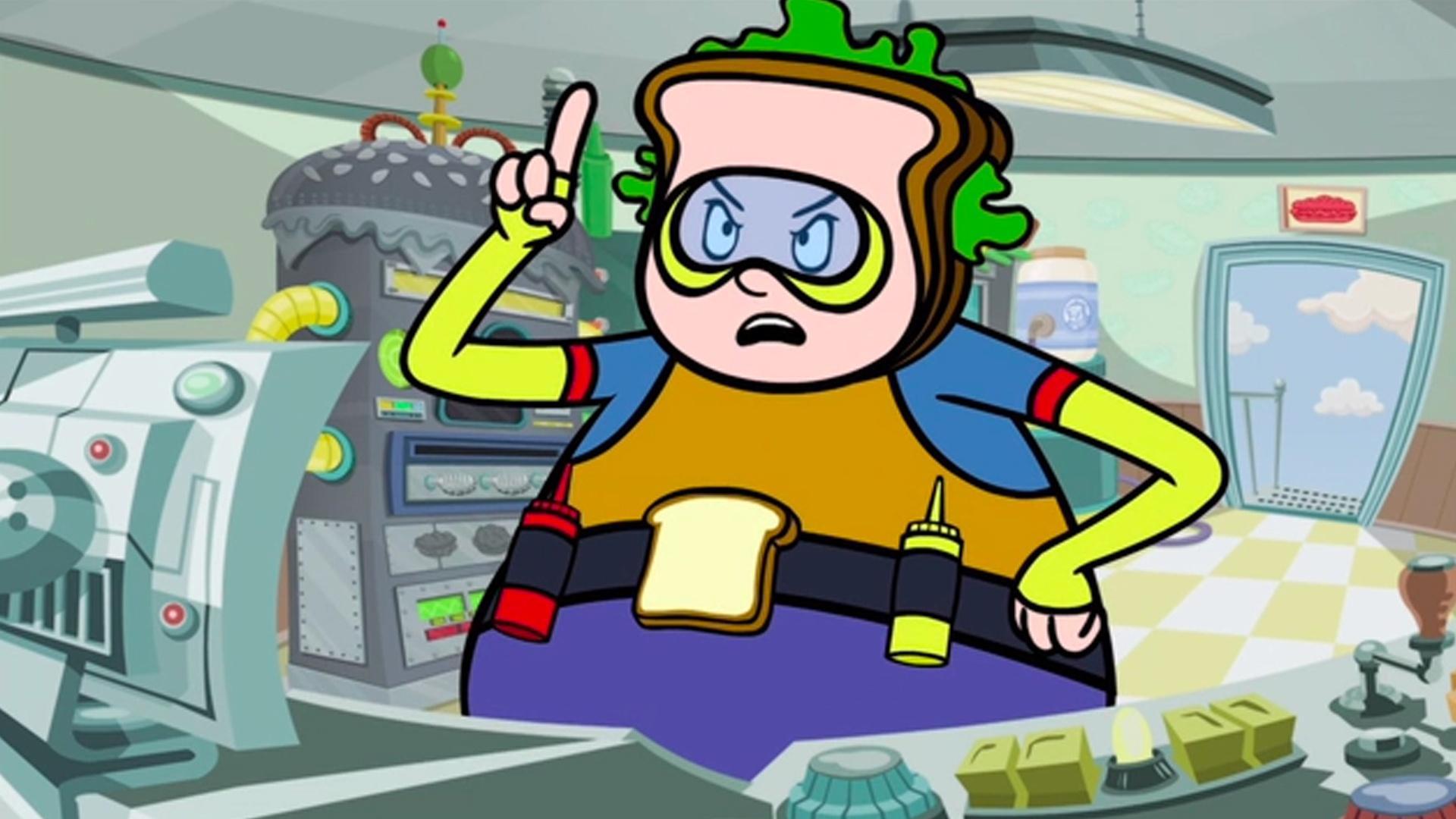 An angry Chuck steals the entire grocery store because his sandwhich isn't trendy.