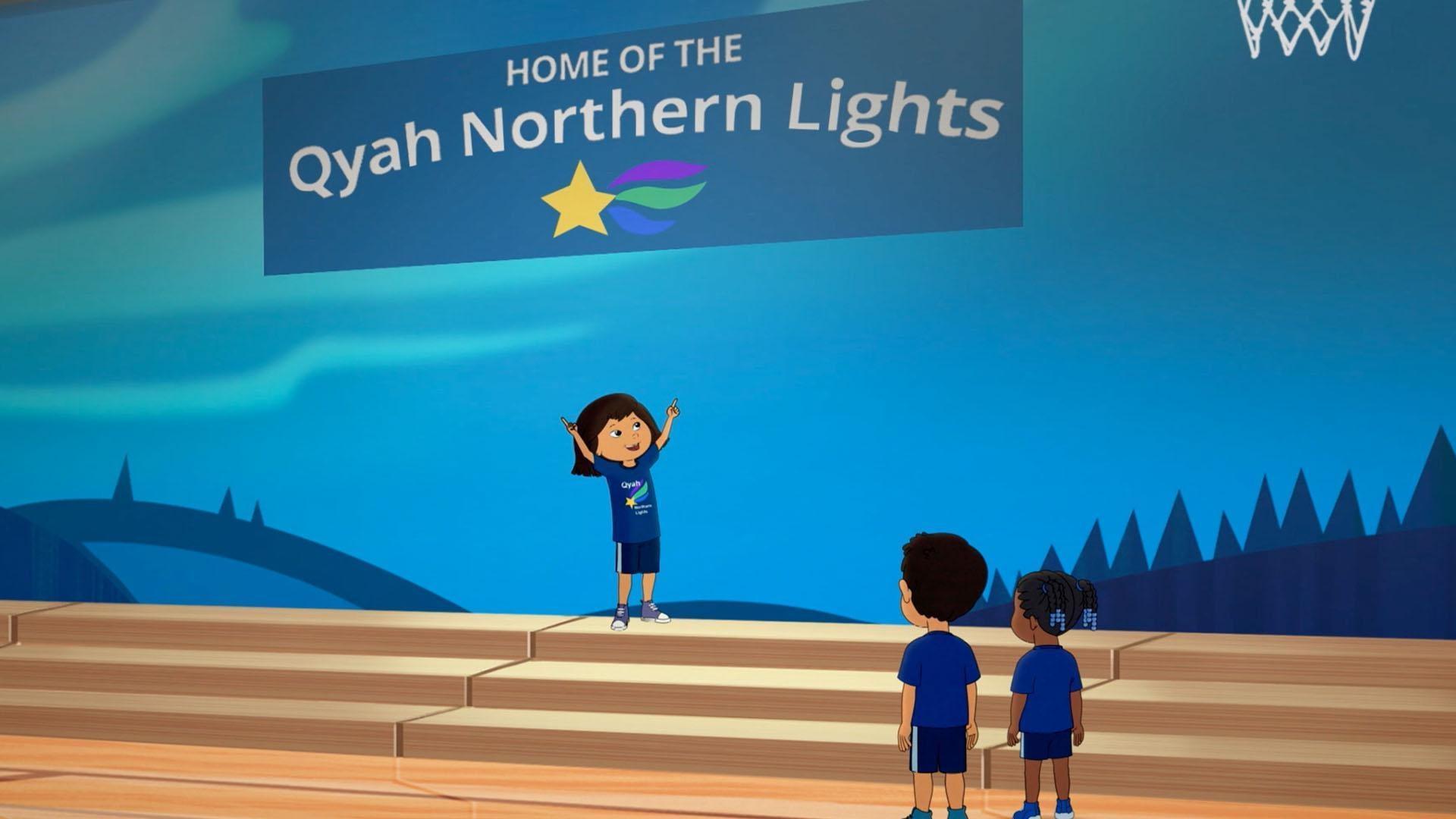 Molly, Tooey, and Trini stay awake to see if they can catch the Northern Lights.