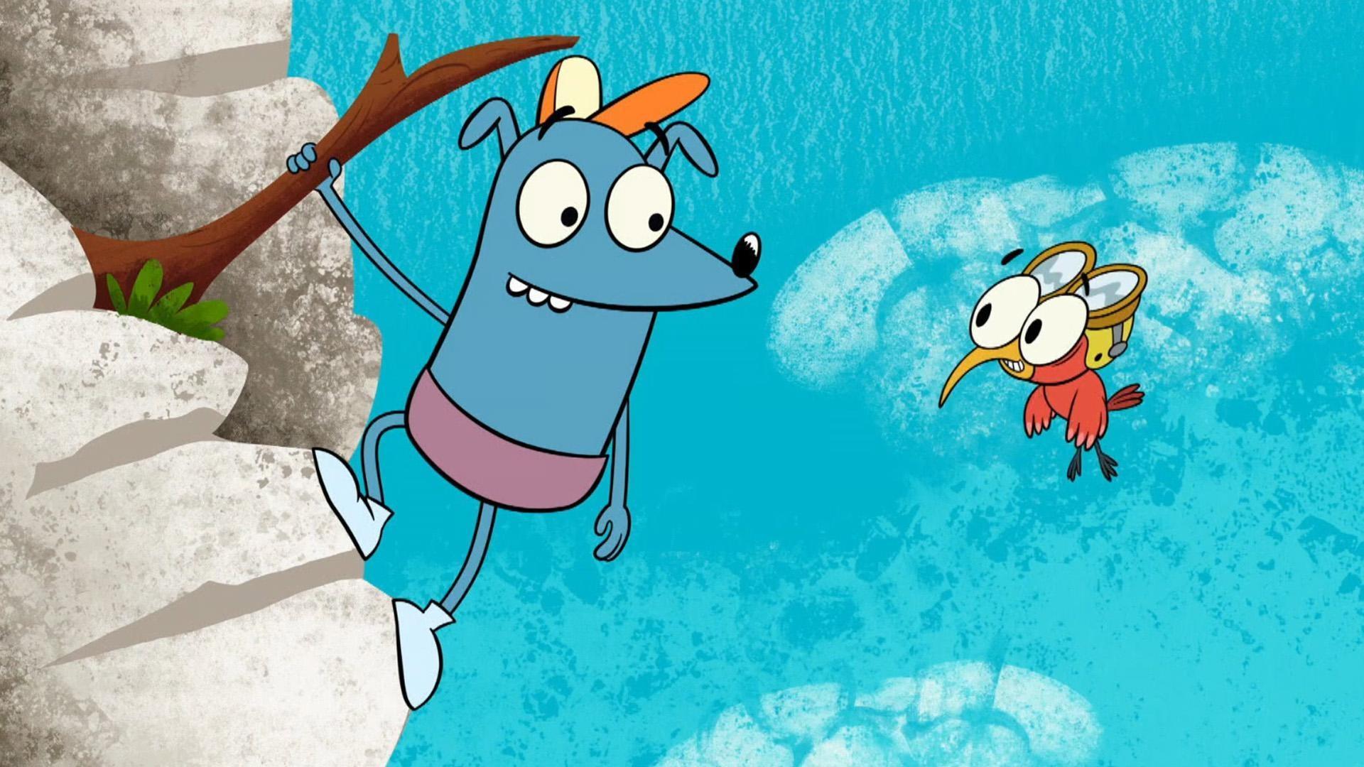 Eva, who's still learning to fly, gets help from Leo to return home.