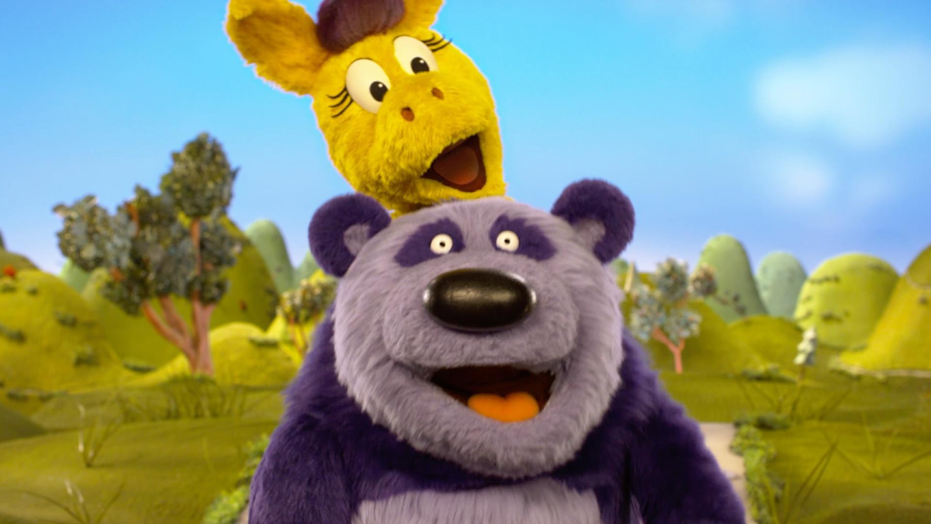 Donkey and Panda sing about ways to cheer yourself up when you're feeling sad or mad.