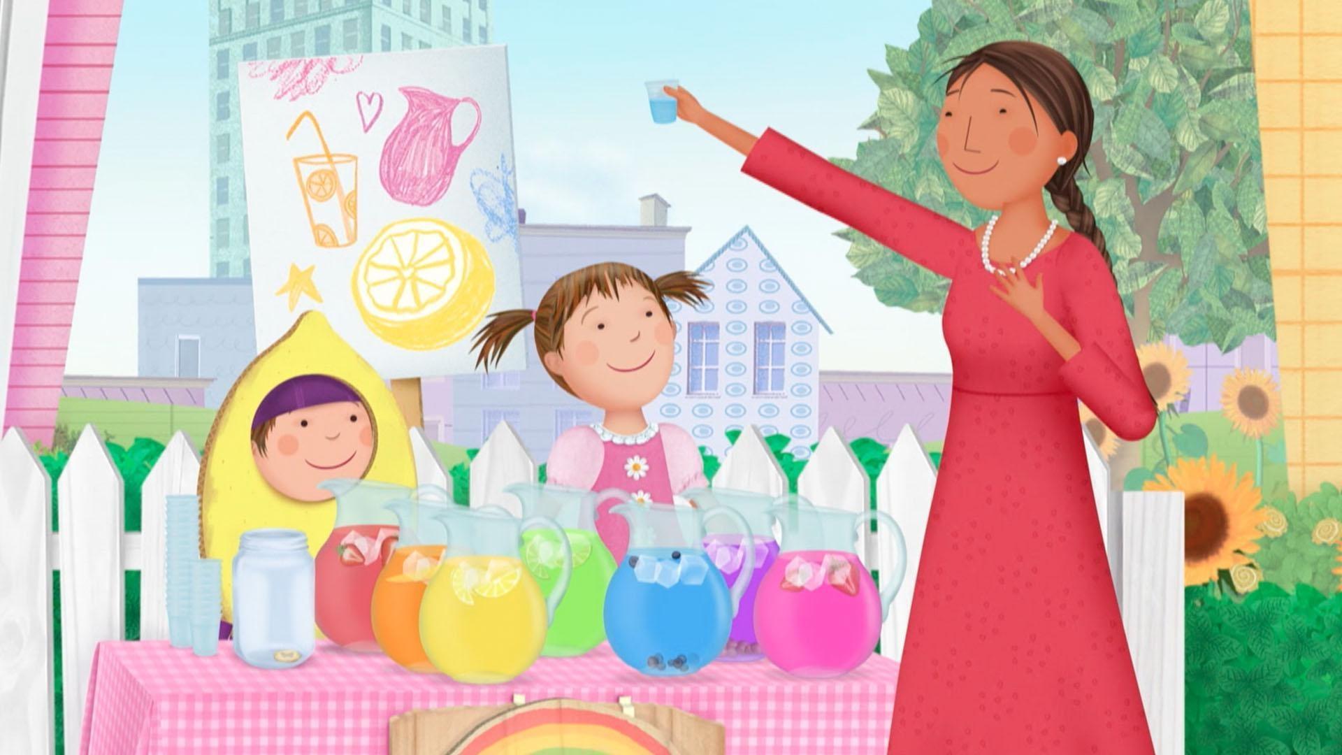 Pinkalicious and Peter find a clever way to let Pinkville know about their lemonade stand!