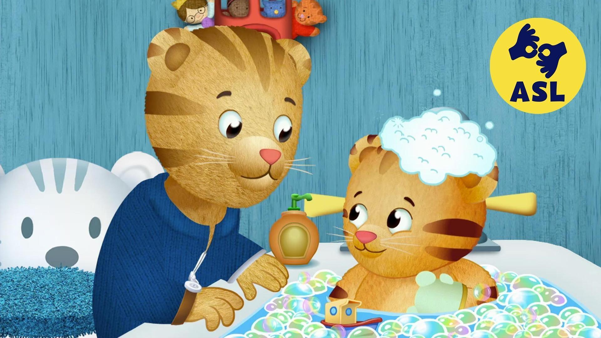 Daniel goes through his morning and bedtime routines.