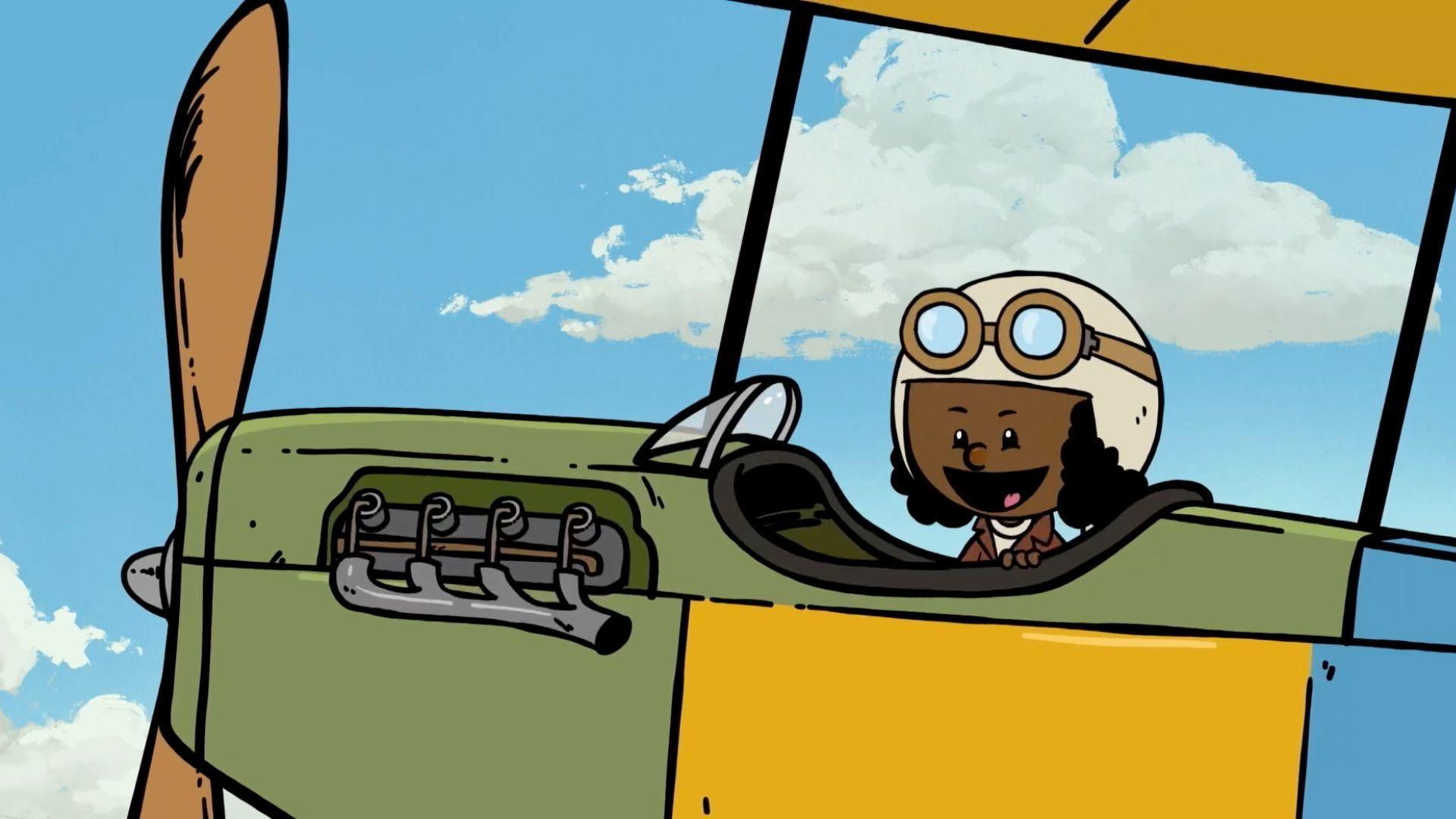 Bessie Coleman teaches Yadina how to keep going./The trio meets King Sejong the Great.