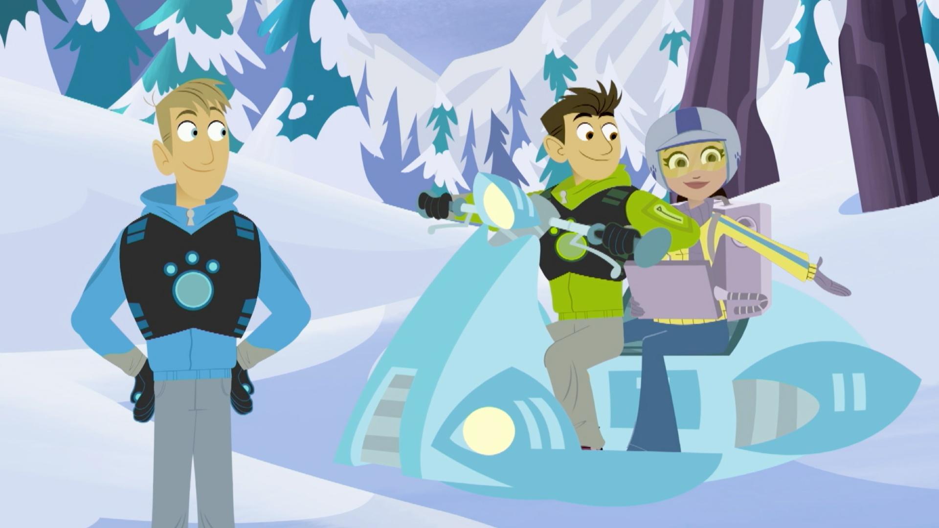 The bros and Aviva follow the raven.