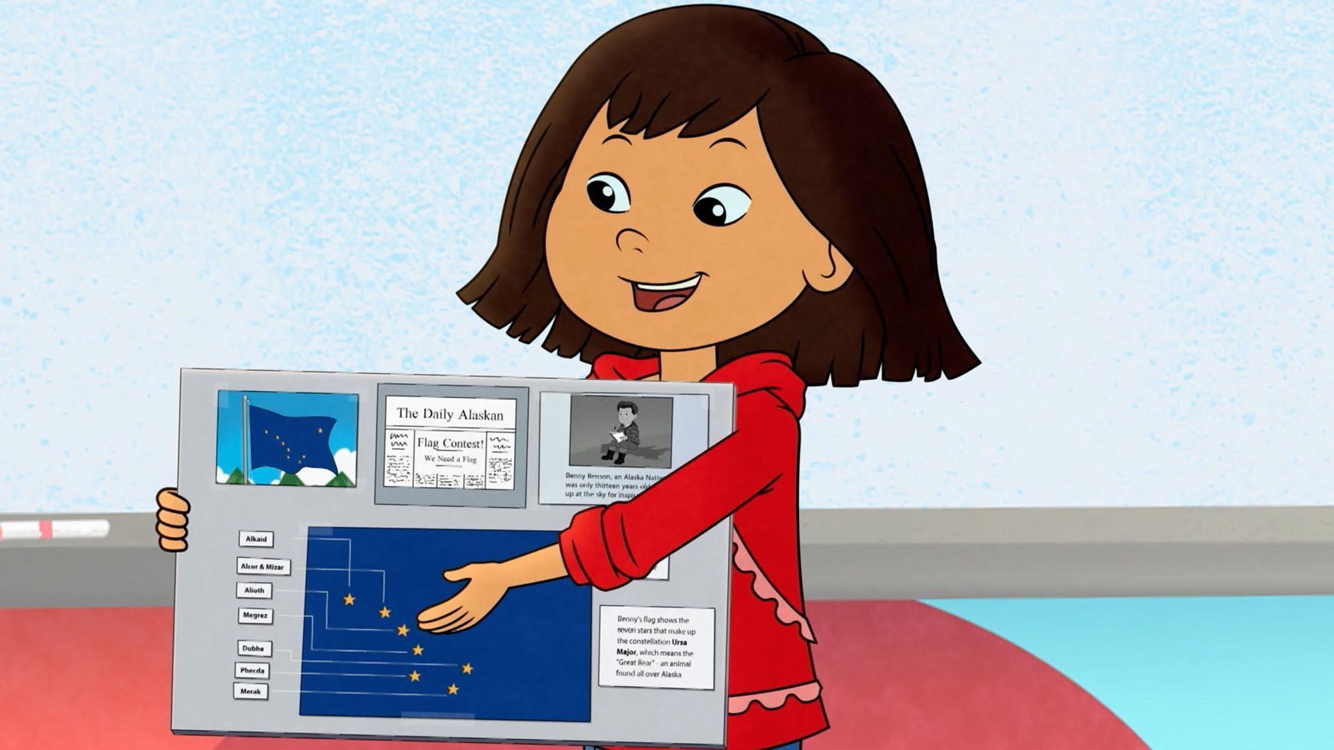 Molly talks about Benny Benson, an Alaska Native boy who designed the Alaska State Flag.