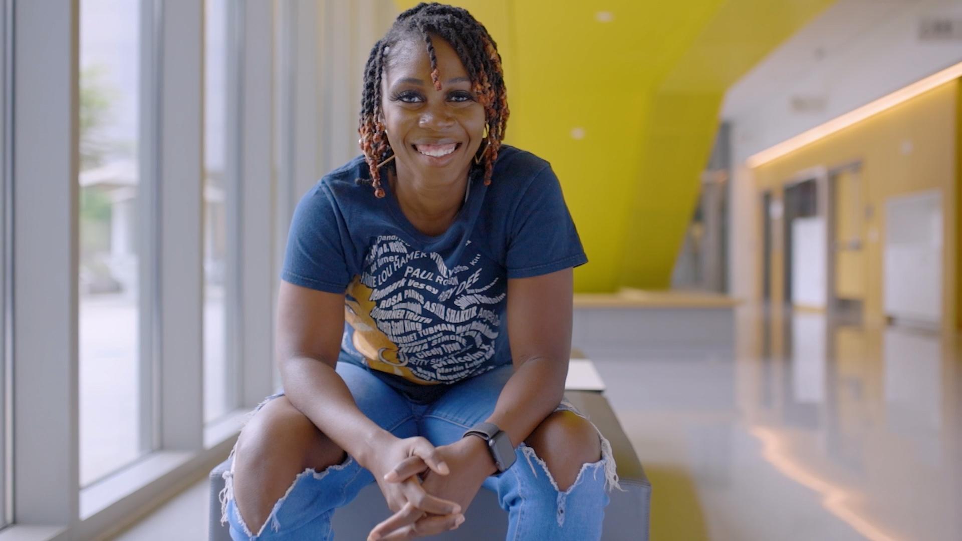 Graduate student and math teacher, Shakiyla strives to make online learning easy.