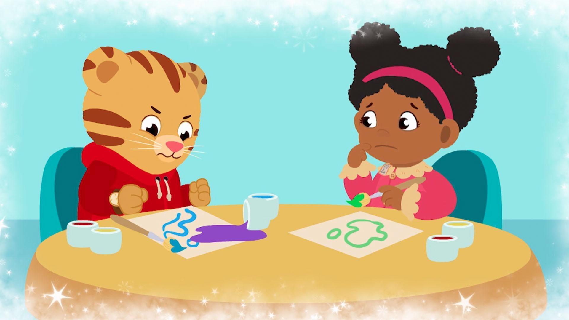 We see Daniel and his friends calming down when they feel mad.