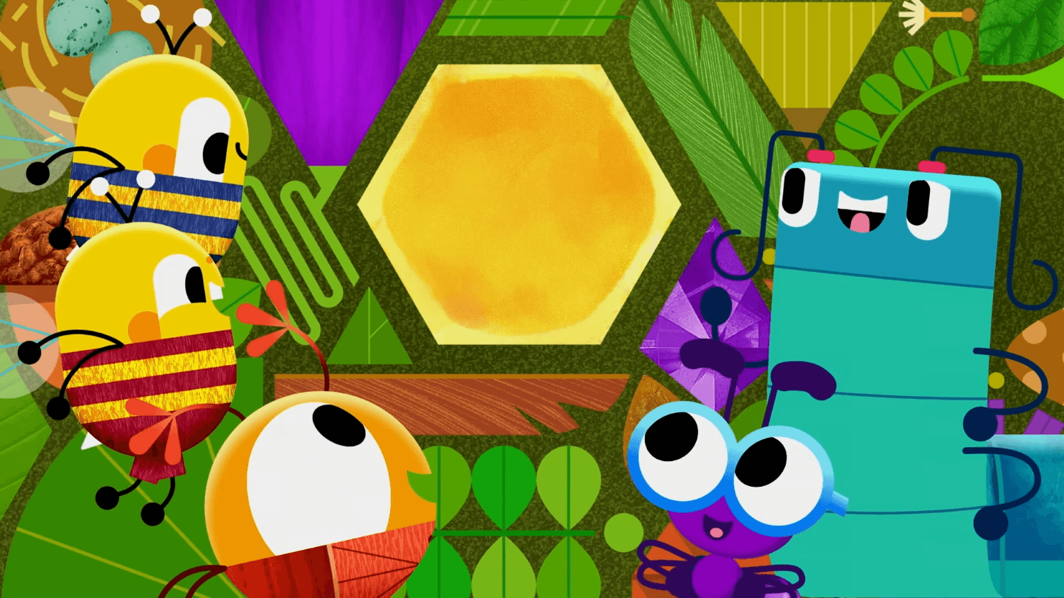 June goes on an adventure to find the correct shapes to complete CeCe’s mosaic mural.