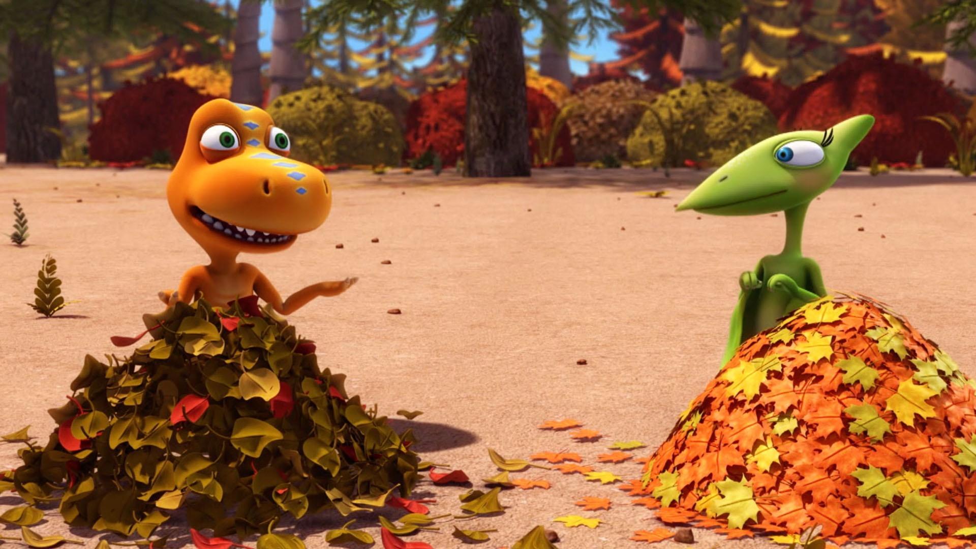 Buddy, Shiny, Tiny and Don learn about deciduous and coniferous trees.