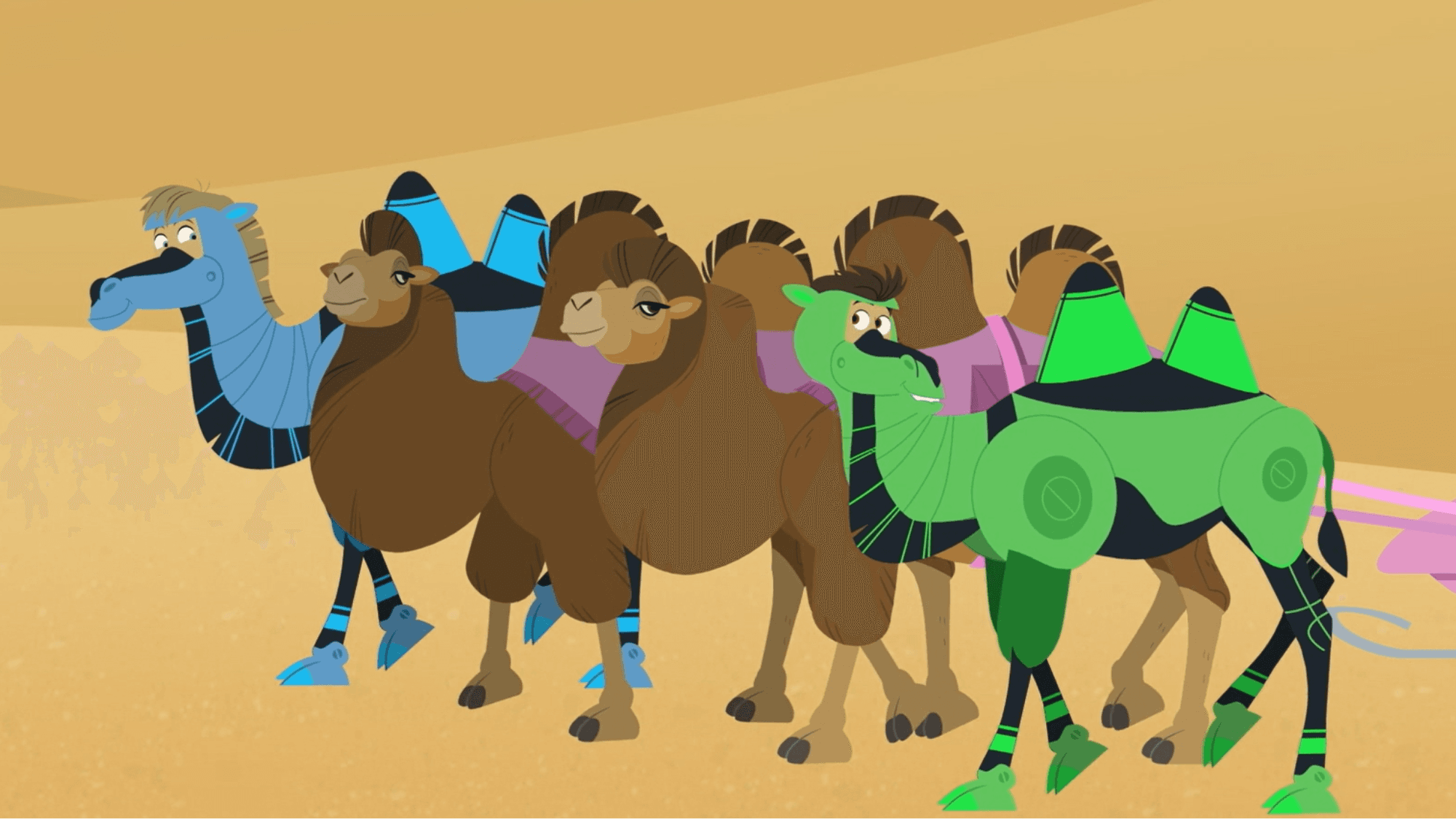 The Bro's with Camel power and Aviva head after Donita after she kidnaps Napsack.