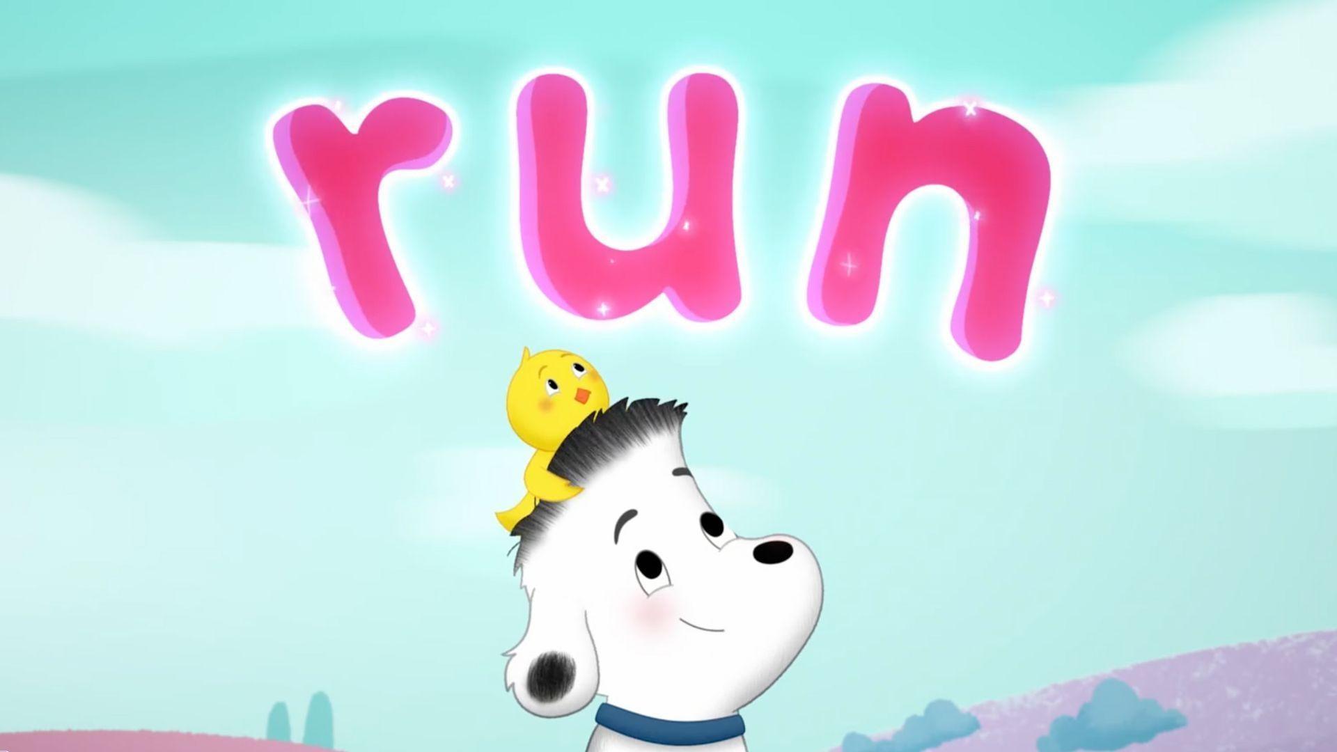 Little Yellow Bird and Rocket sound out words. Even when it's hard you should keep trying.