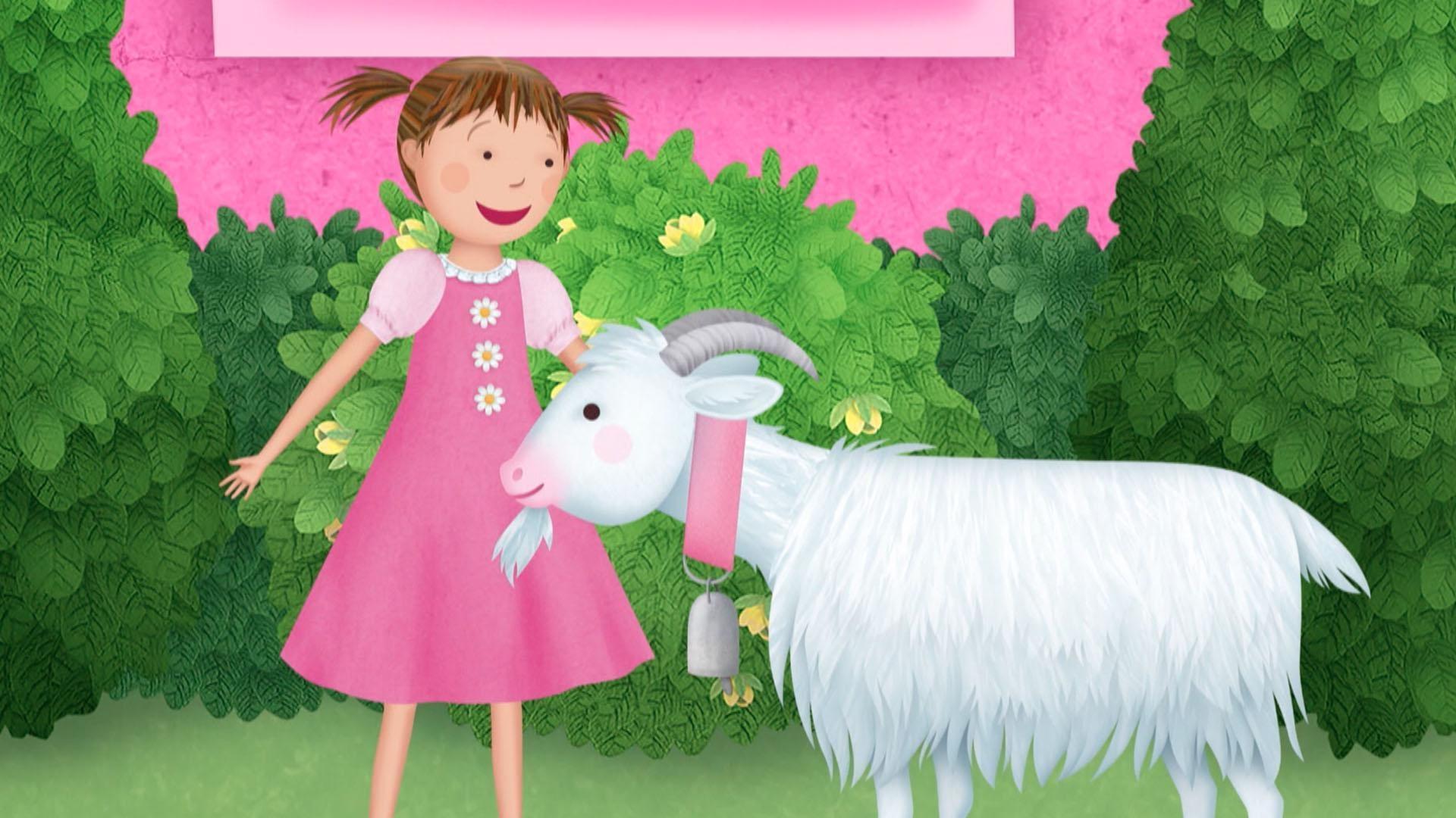 Greta the Goat has escaped. / The Pinksters have a new mascot - the Pinkatoo!