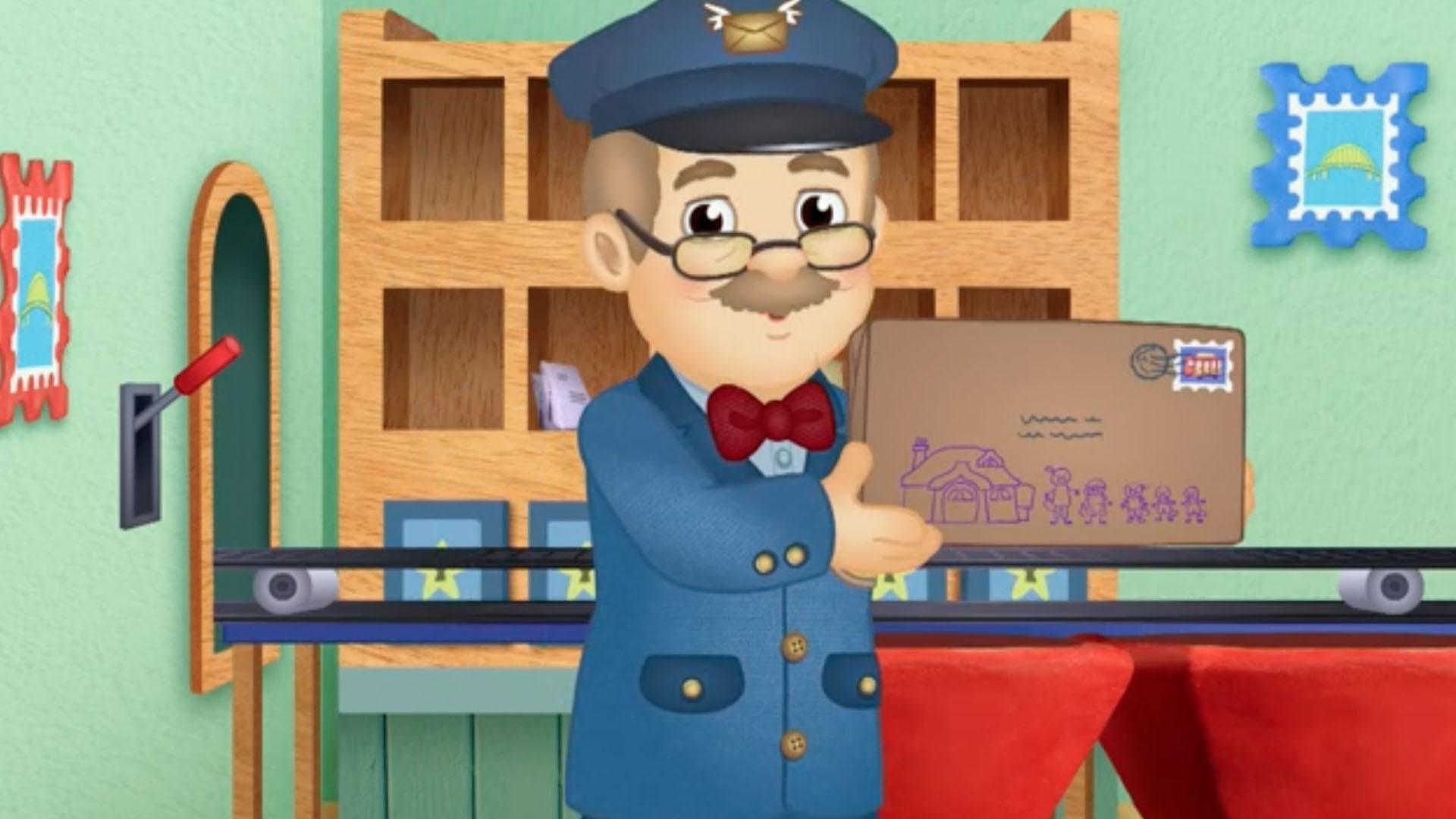 Mr. McFeely shares how he sorts the mail at the post office.