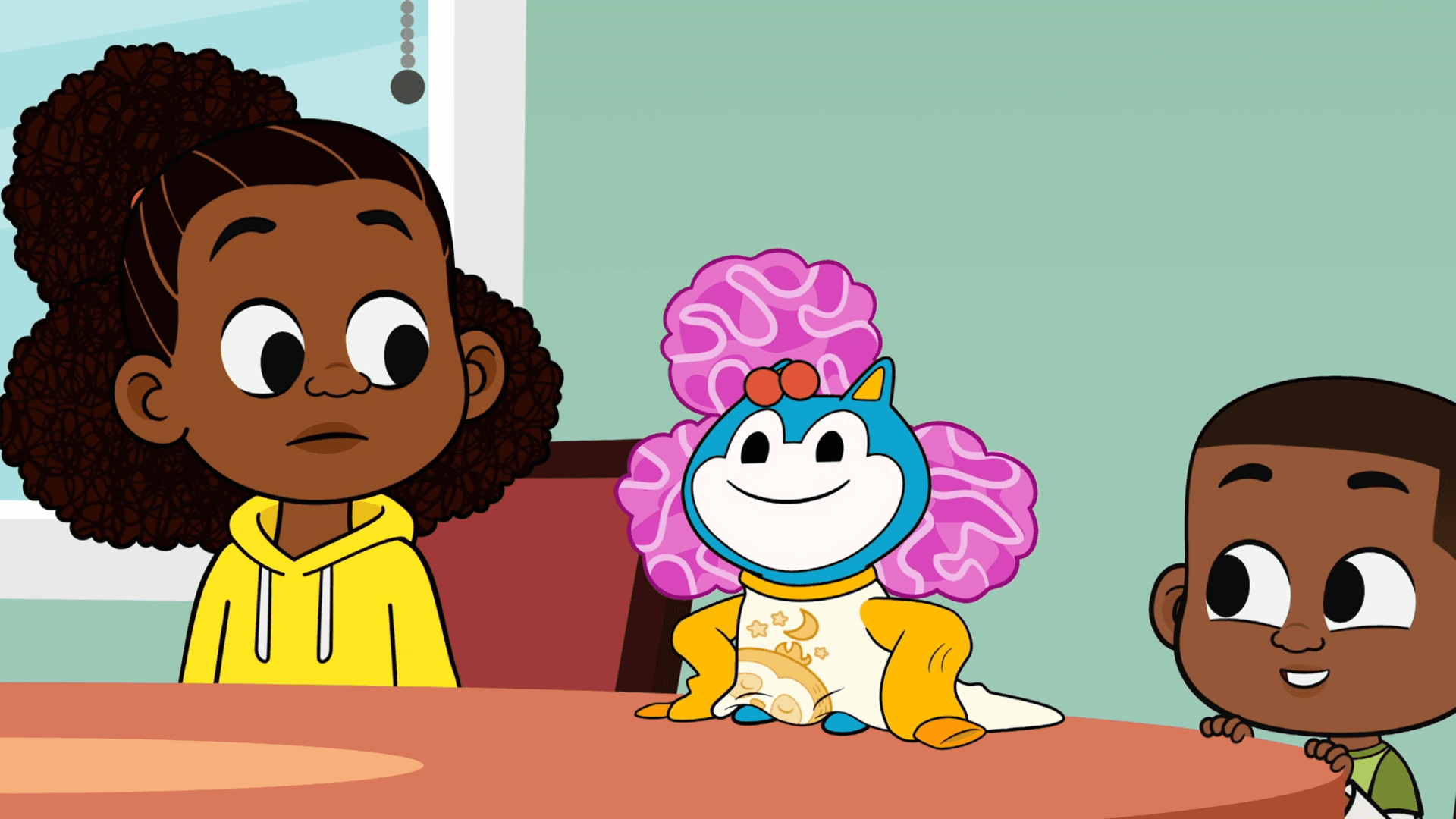 The Loops crack up Lydia, Louisa, and Lyla.