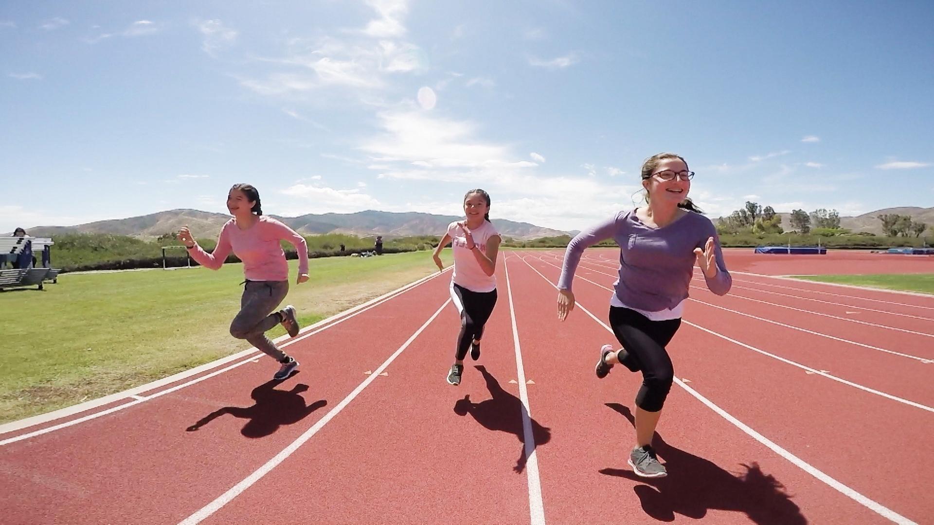 The SciGirls visit the Elite Athlete Training Center and talk to Olympic athletes.