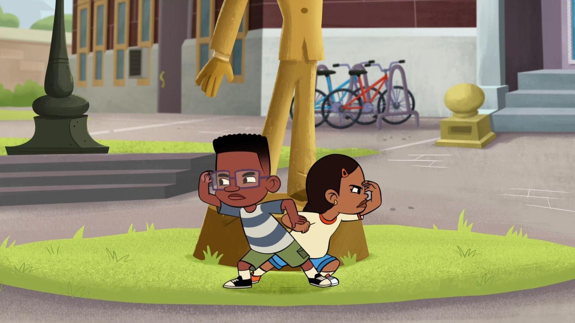 Jay & Lupe learn to use wayfinding signs.