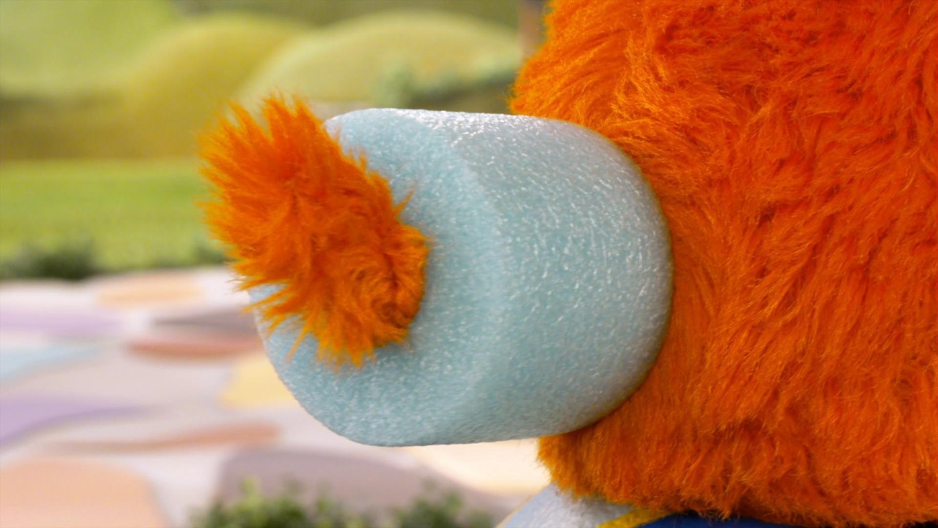 Donkey tells Bob Dog she is afraid to scooter and he shows her what he does to feel safe.