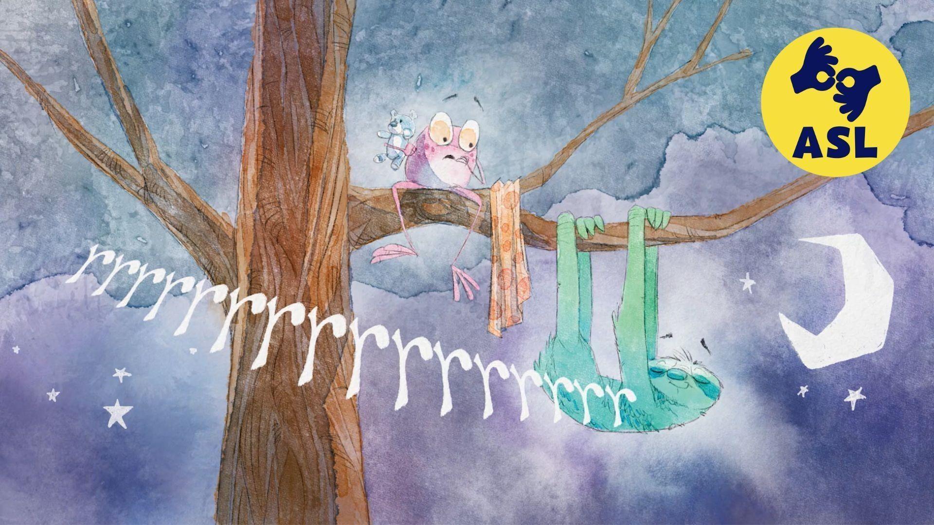 Duck Duck reads a story about a very tired froggy who cannot fall asleep!