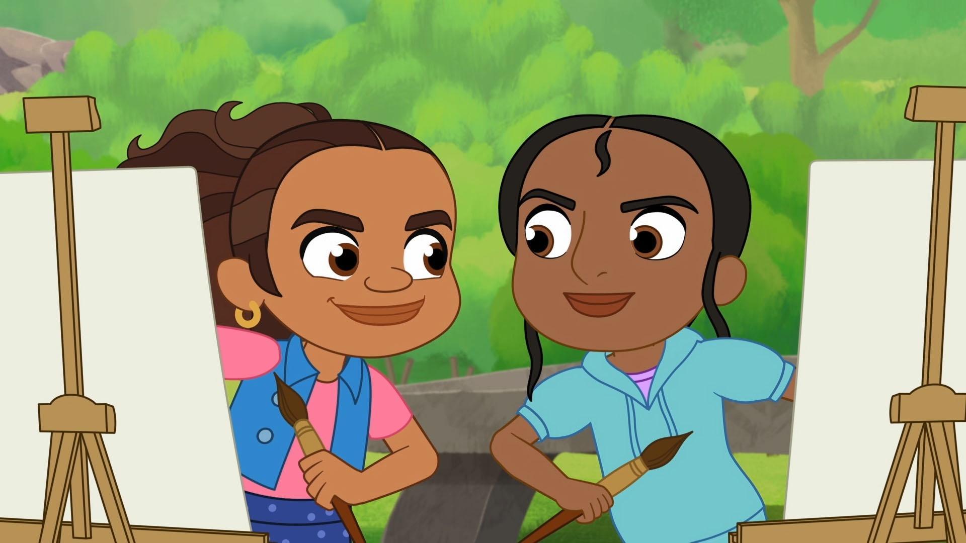 Alma and Rafia ask André and Nea who has the World's Greatest Painting.