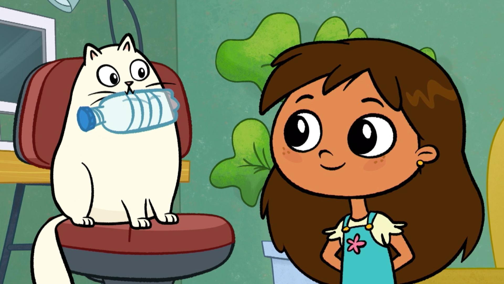 Rosie makes repurposed flowerpots for the Robot Picnic. / Rosie and Javi open a car wash.