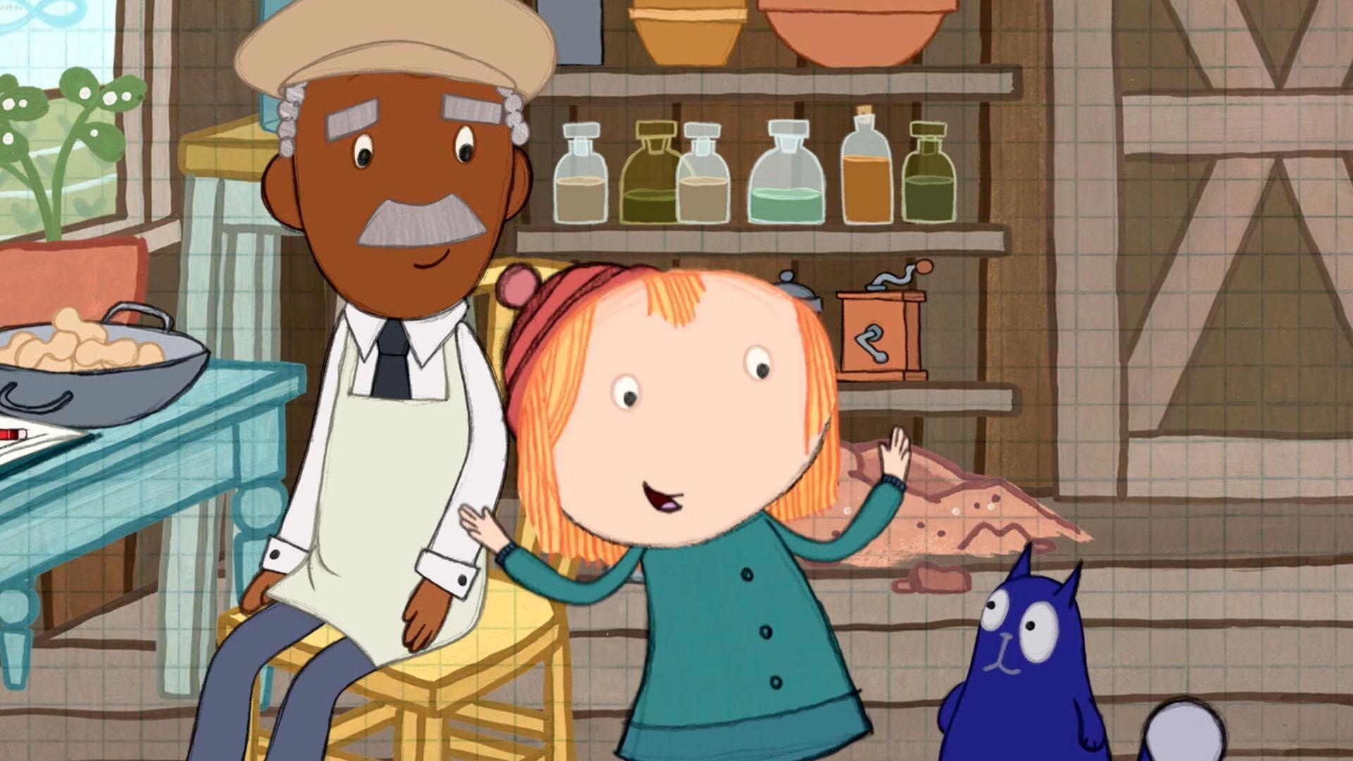 Peg and Cat visits George Washington Carver, an inventor who uses peanuts!