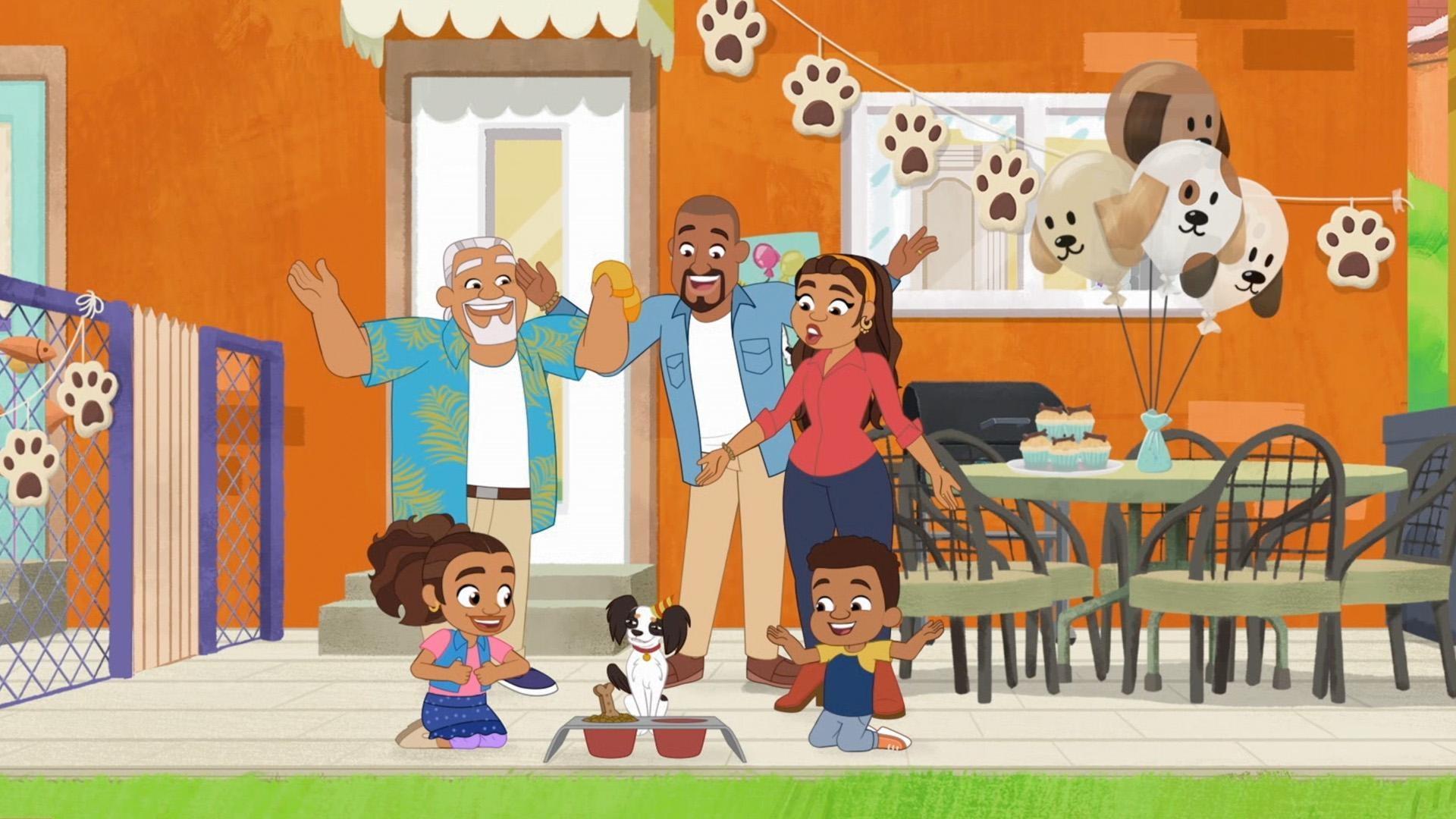 The family celebrates Chacho's birthday.